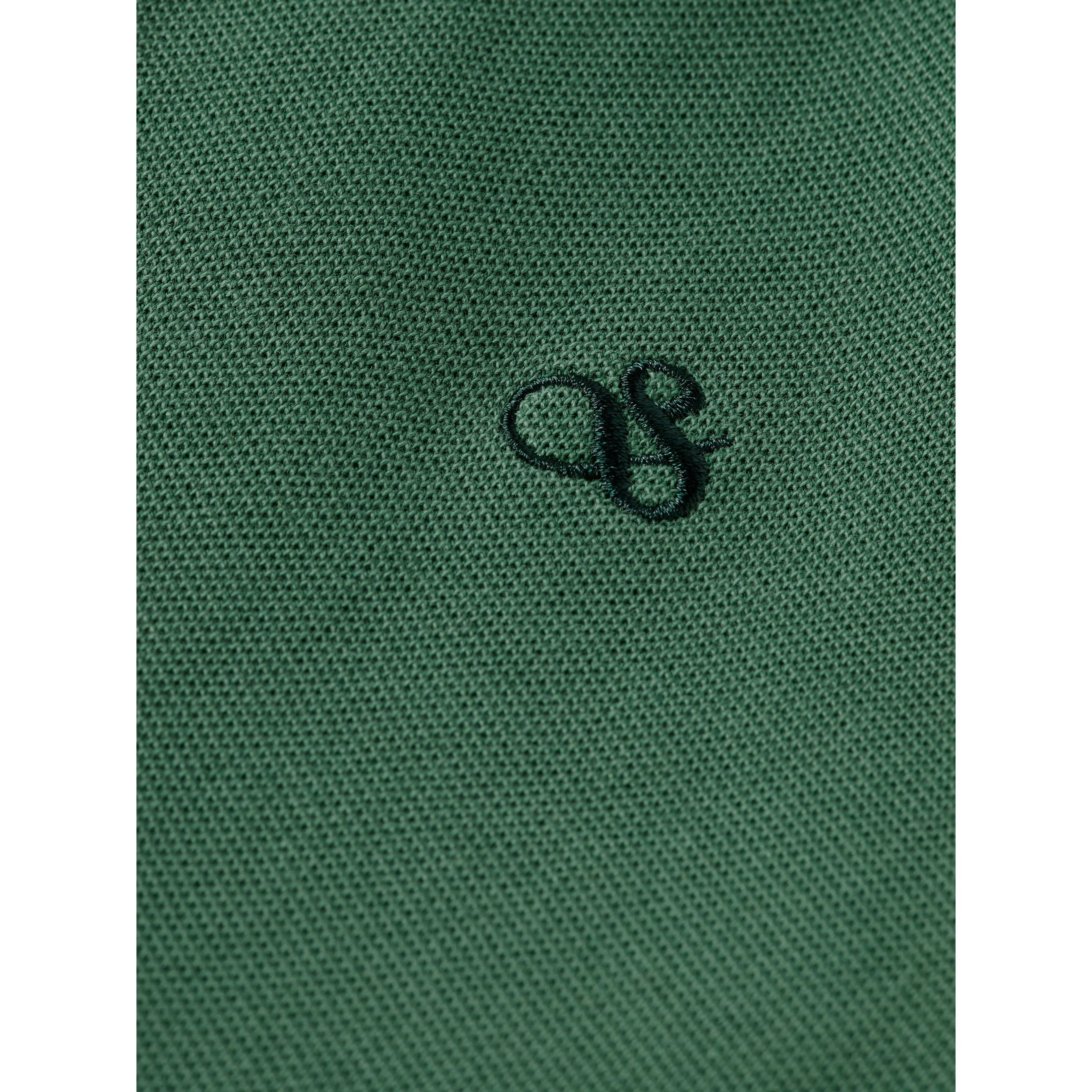 Scotch Shrunk Bench Green Pique Polo - Image 2