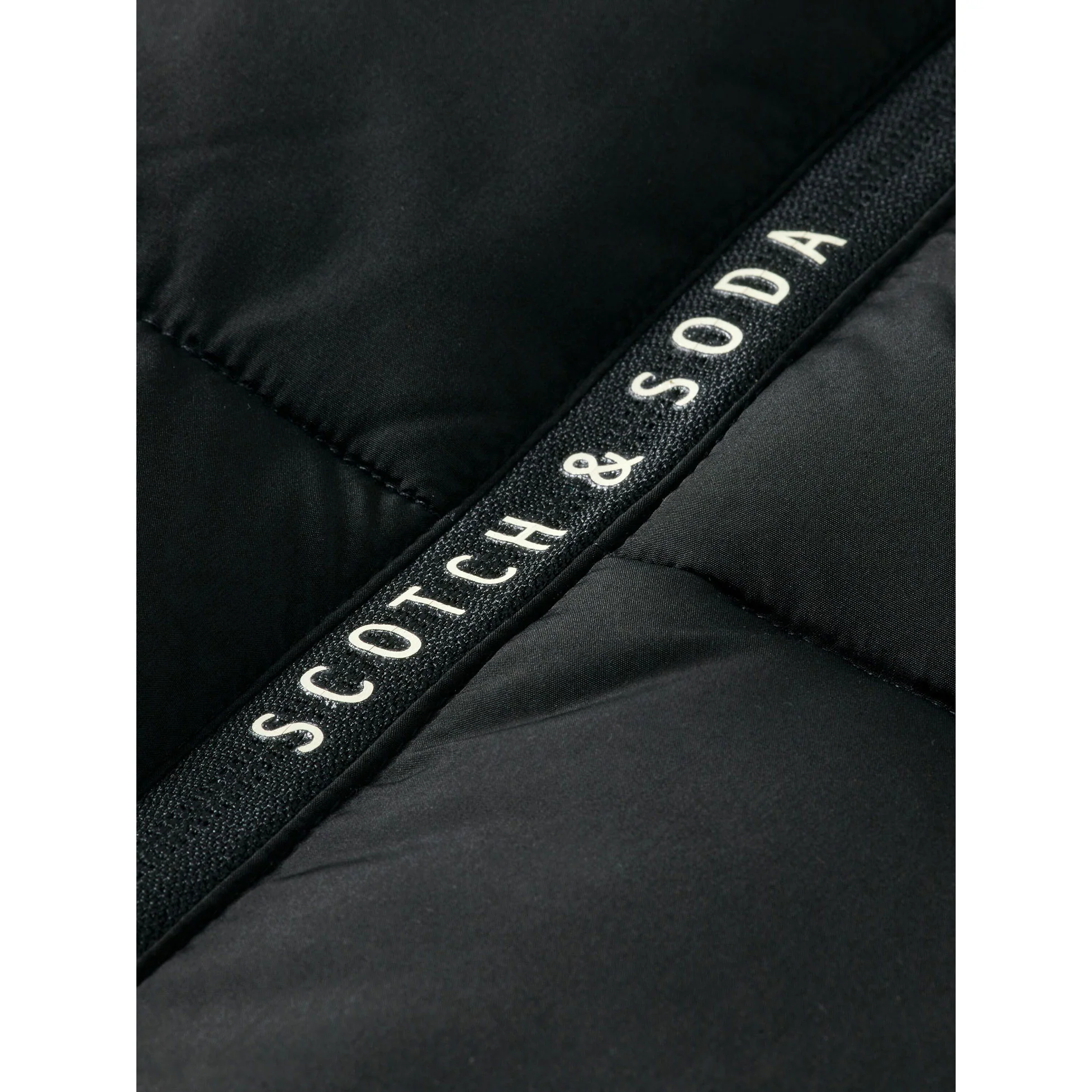 Scotch Shrunk Black Hooded Puffer Jacket - Image 2