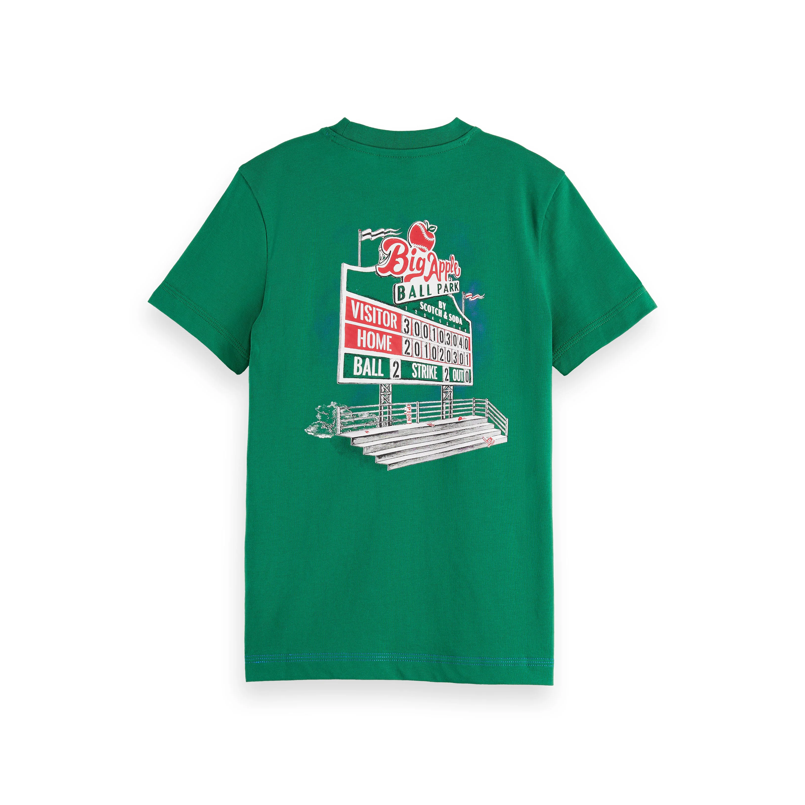Scotch Shrunk Bright Green Artwork T-Shirt - Image 2