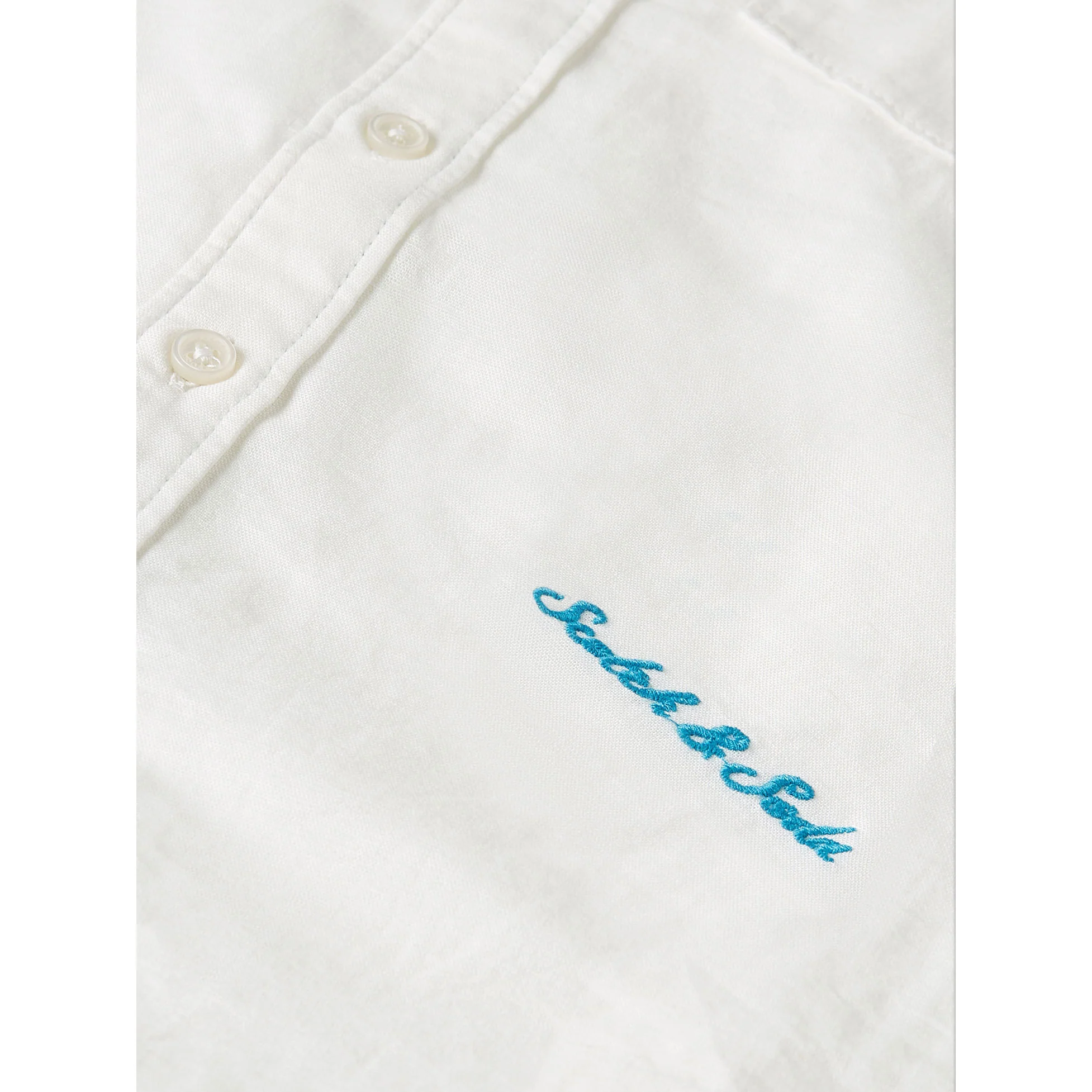 Scotch Shrunk Bright White Linen Shirt - Image 3
