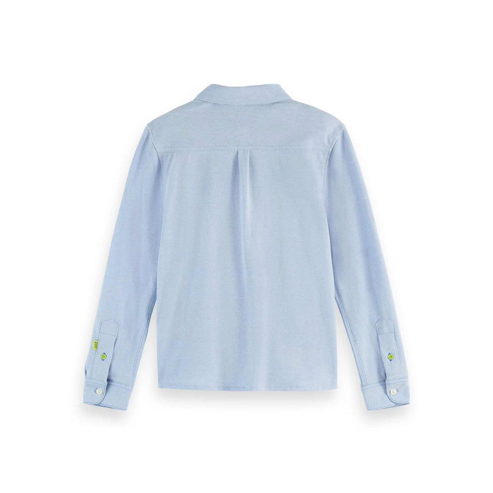 Scotch Shrunk Cerulean/ Bright White Two Tone Pique Shirt - Image 2