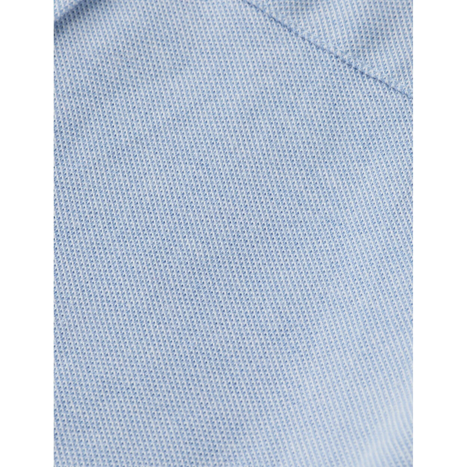 Scotch Shrunk Cerulean/ Bright White Two Tone Pique Shirt - Image 3