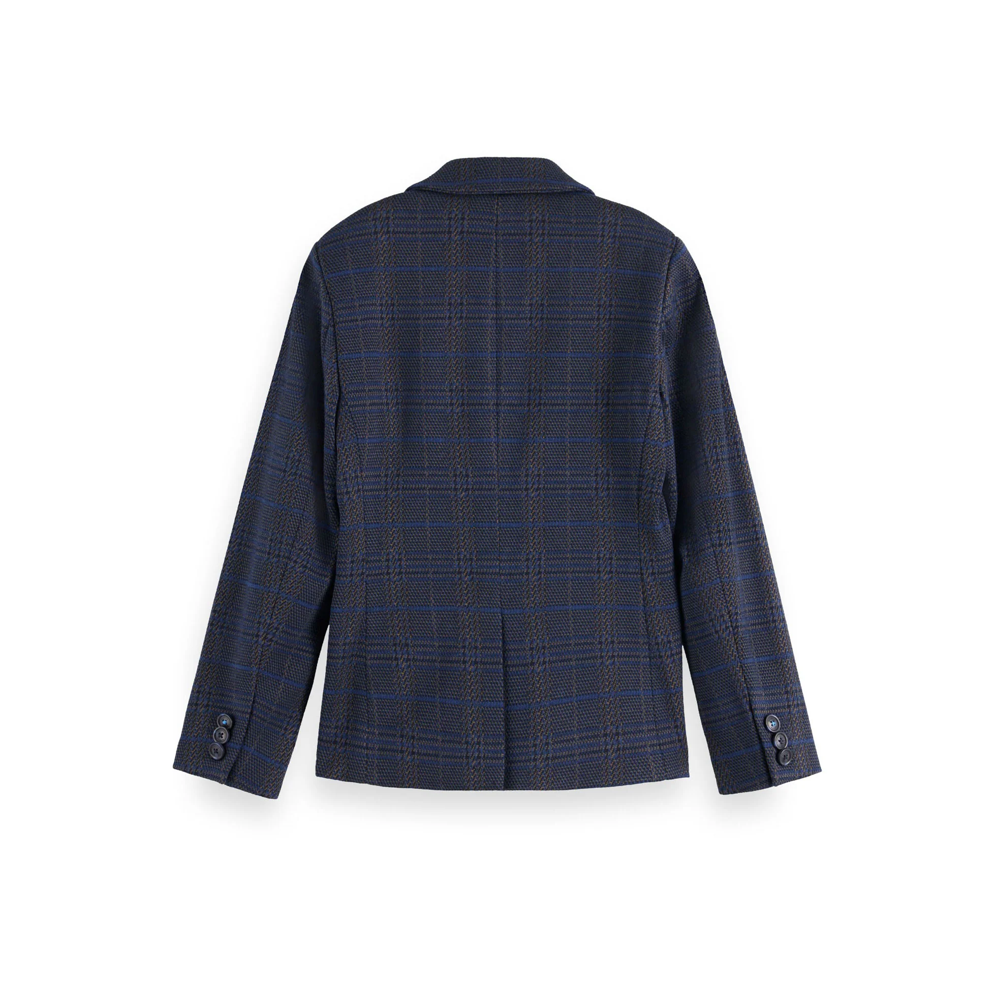Scotch Shrunk Check Knitted Blazer - Image 3