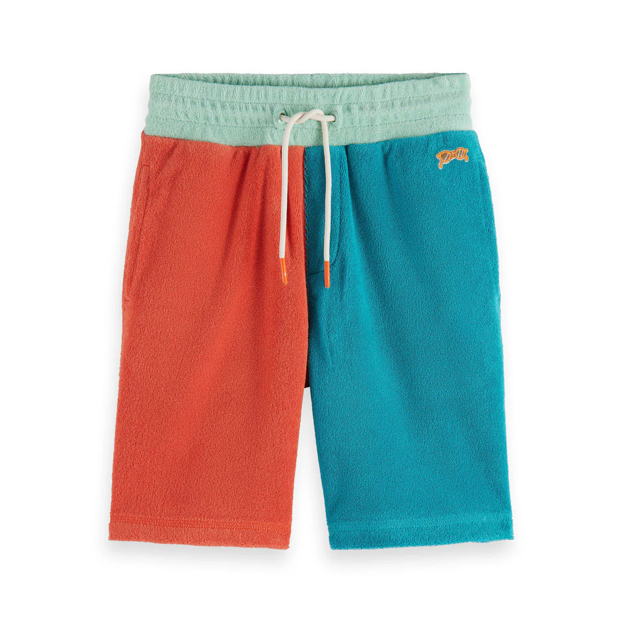 Scotch Shrunk Color Block Towelling Sweat Shorts