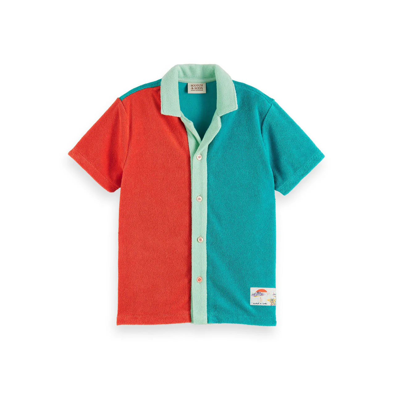 Scotch Shrunk Colorblock Towelling Shirt