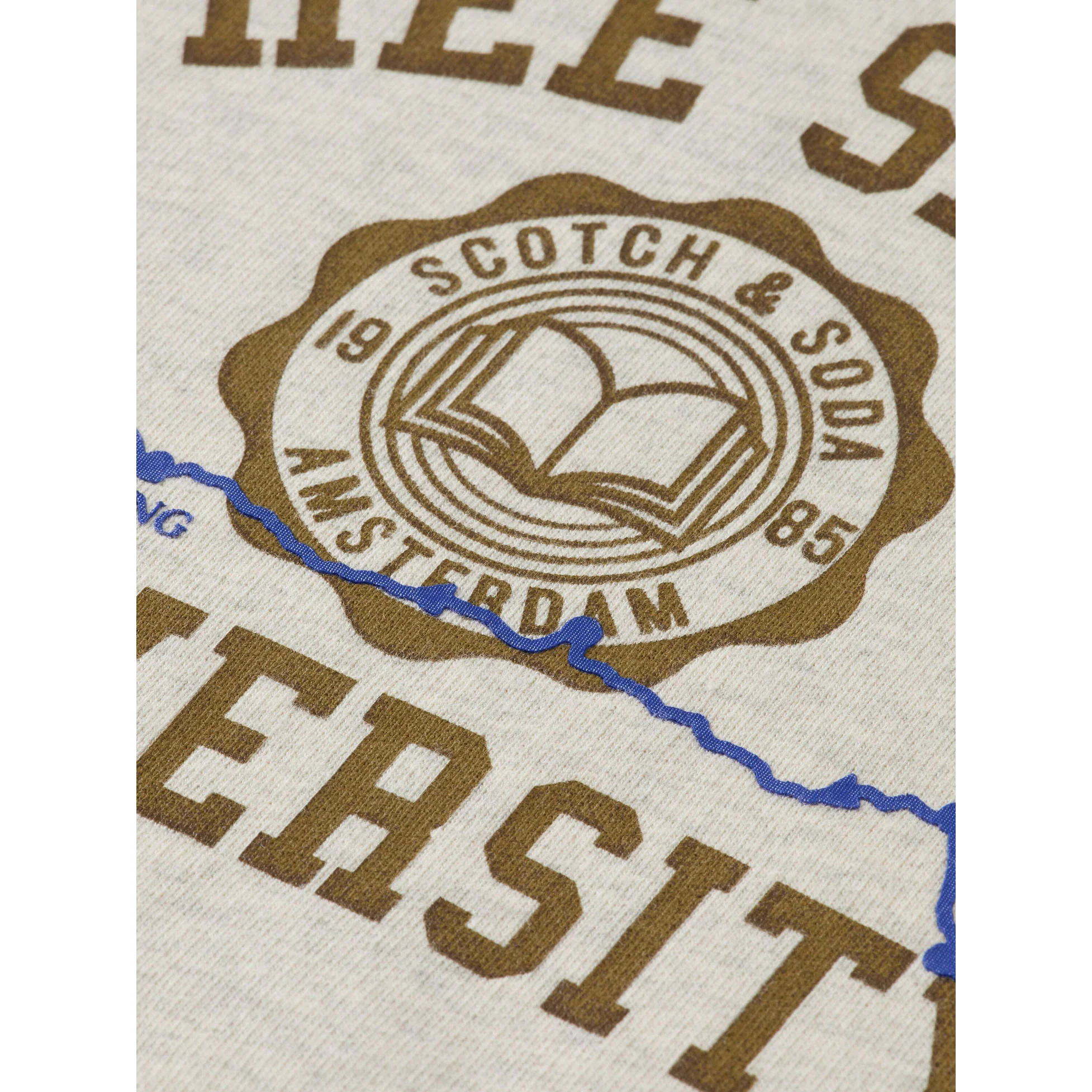 Scotch Shrunk Ecru Logo Carrier Crewneck - Image 2