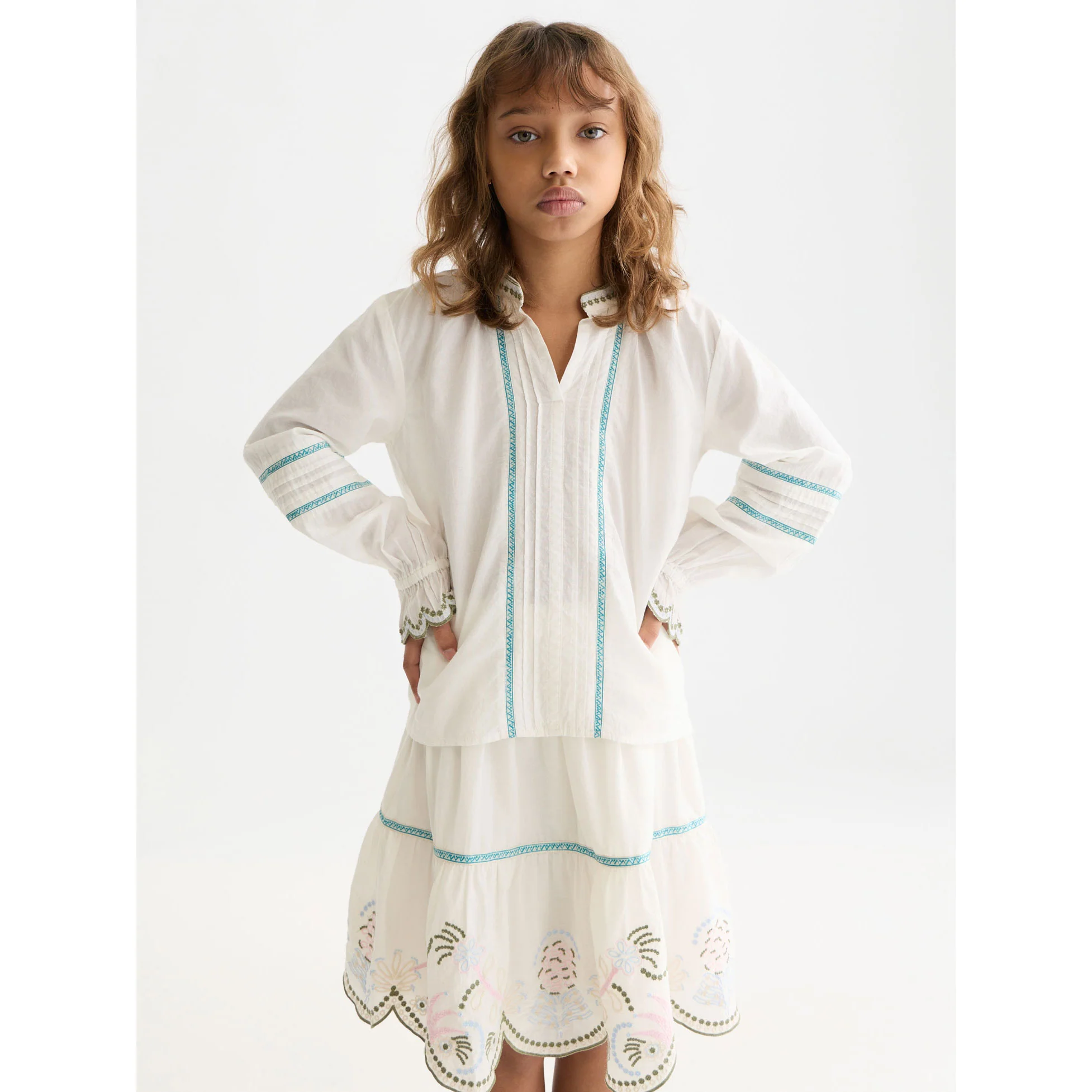 Scotch Shrunk Eggnog Embroidered Cuff Shirt - Image 2