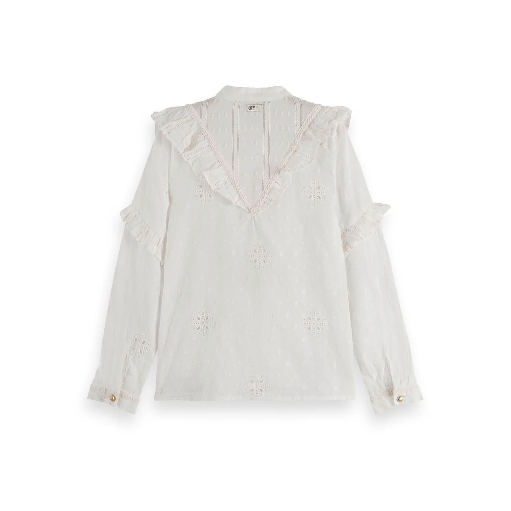 Scotch Shrunk Eggnog Fancy Lurex Cotton Shirt - Image 2