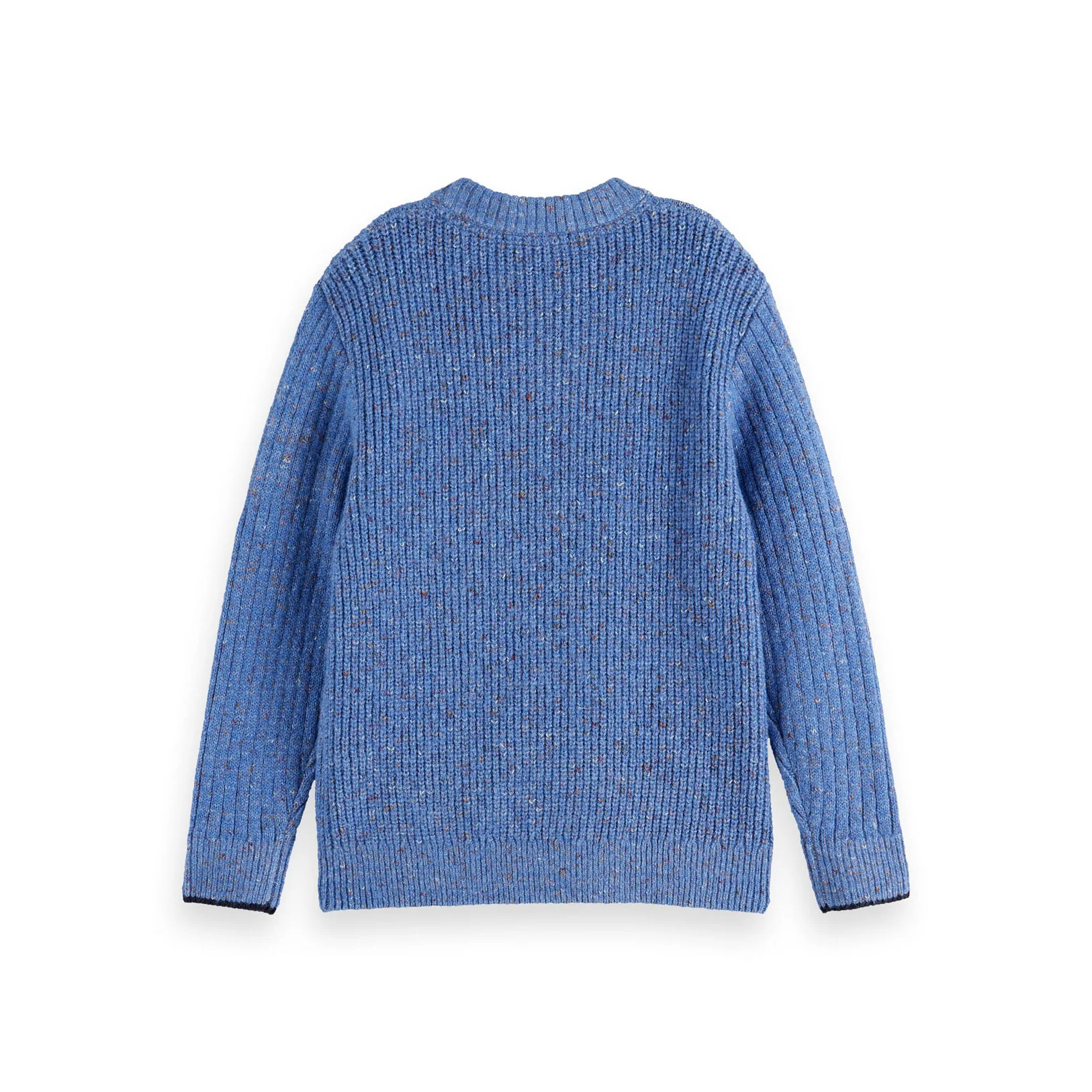 Scotch Shrunk Faded Denim Melange Cable Knit Pullover - Image 2