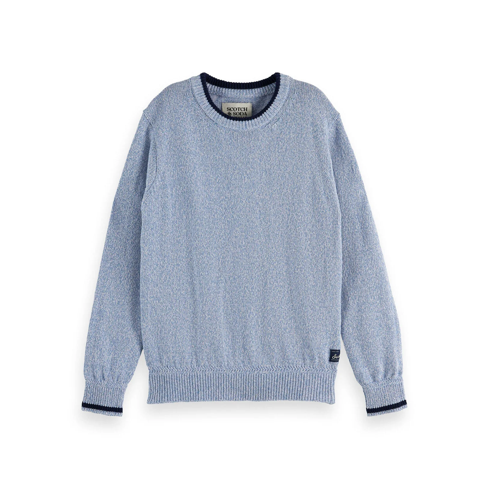 Scotch Shrunk Faded Denim Melange Melange Pullover