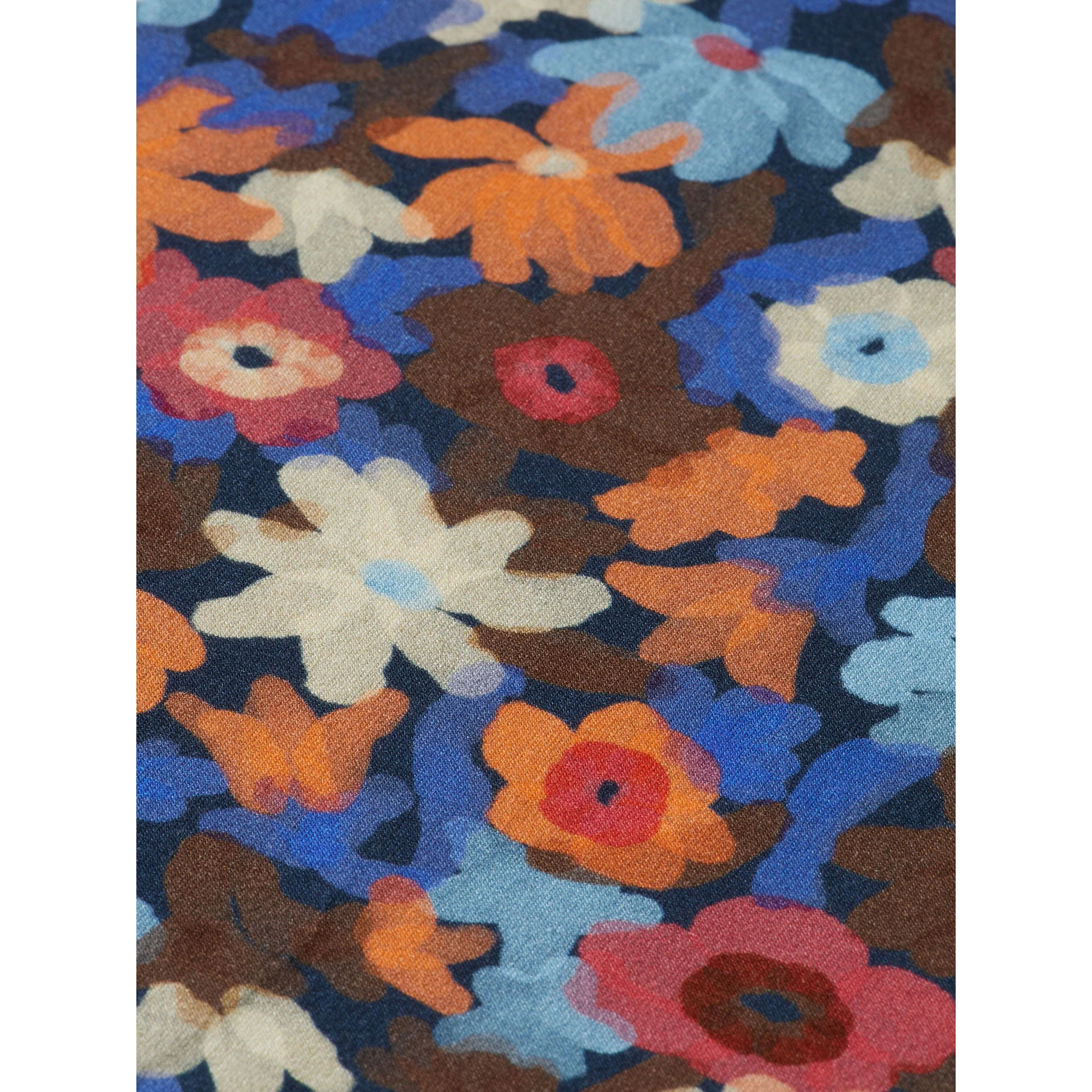 Scotch Shrunk Flowers Printed Mock Neck Long Sleeve T-shirt - Image 2