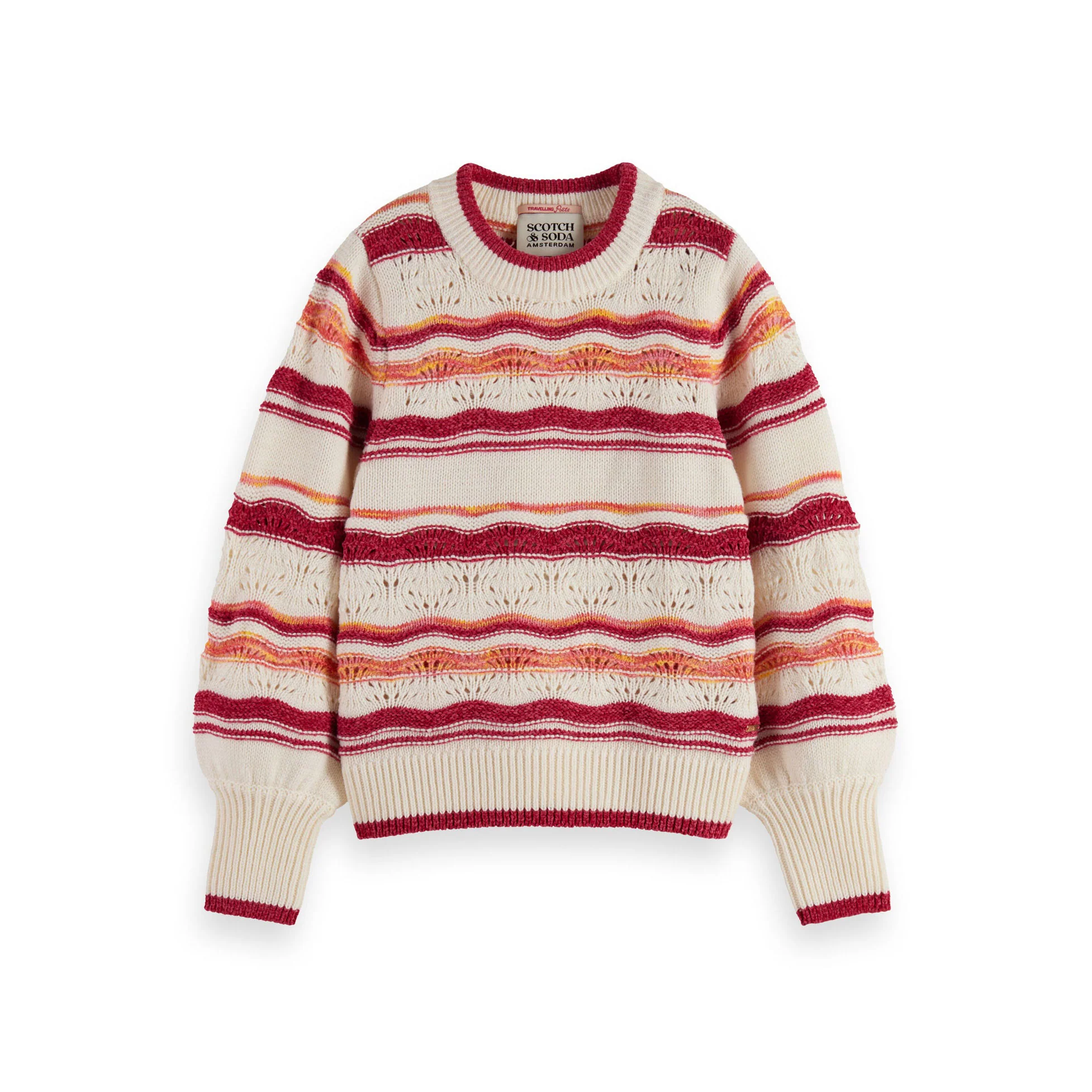 Scotch Shrunk Fluffy Multi Stripe Pullover