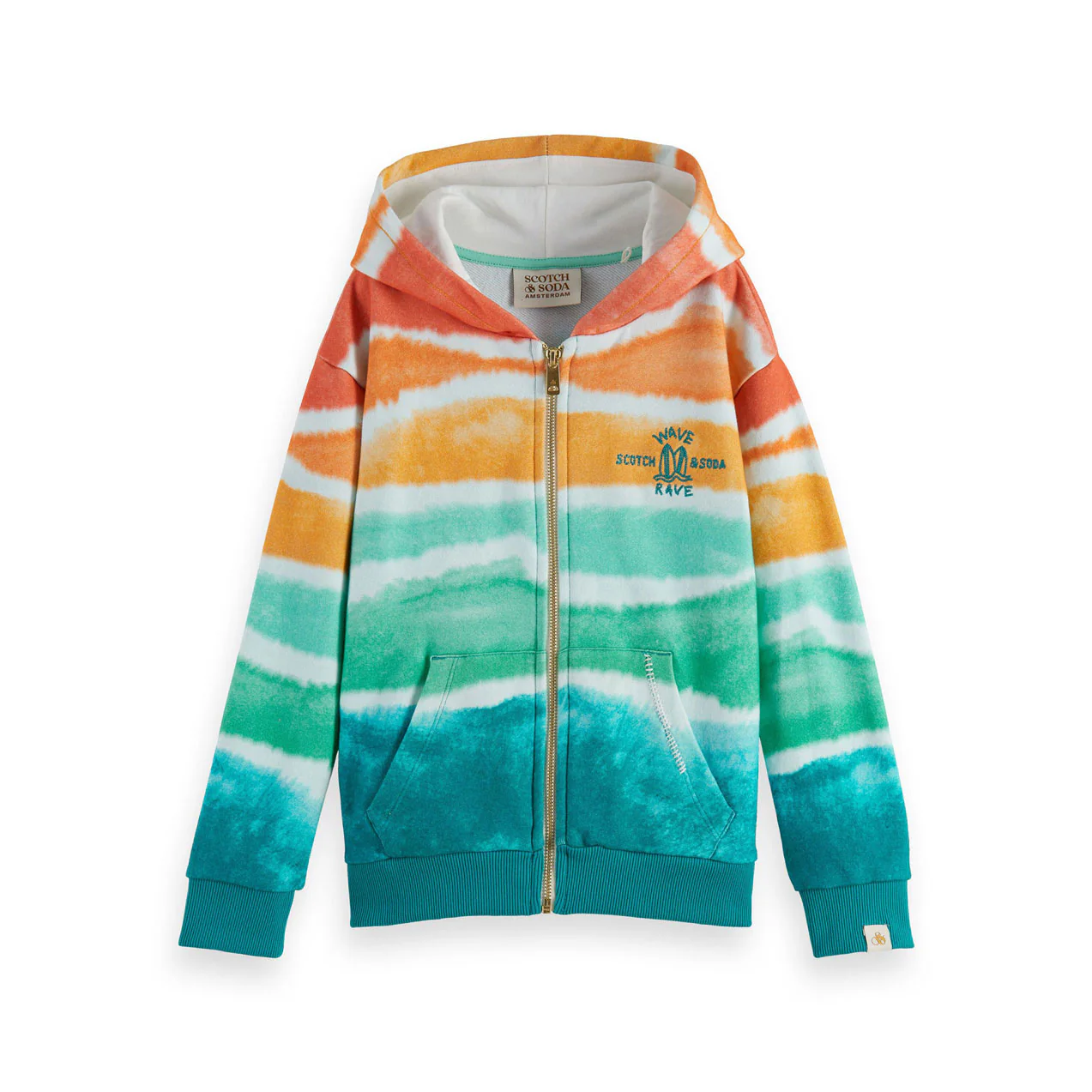 Scotch Shrunk  Gradient Allover Zip Hoodie