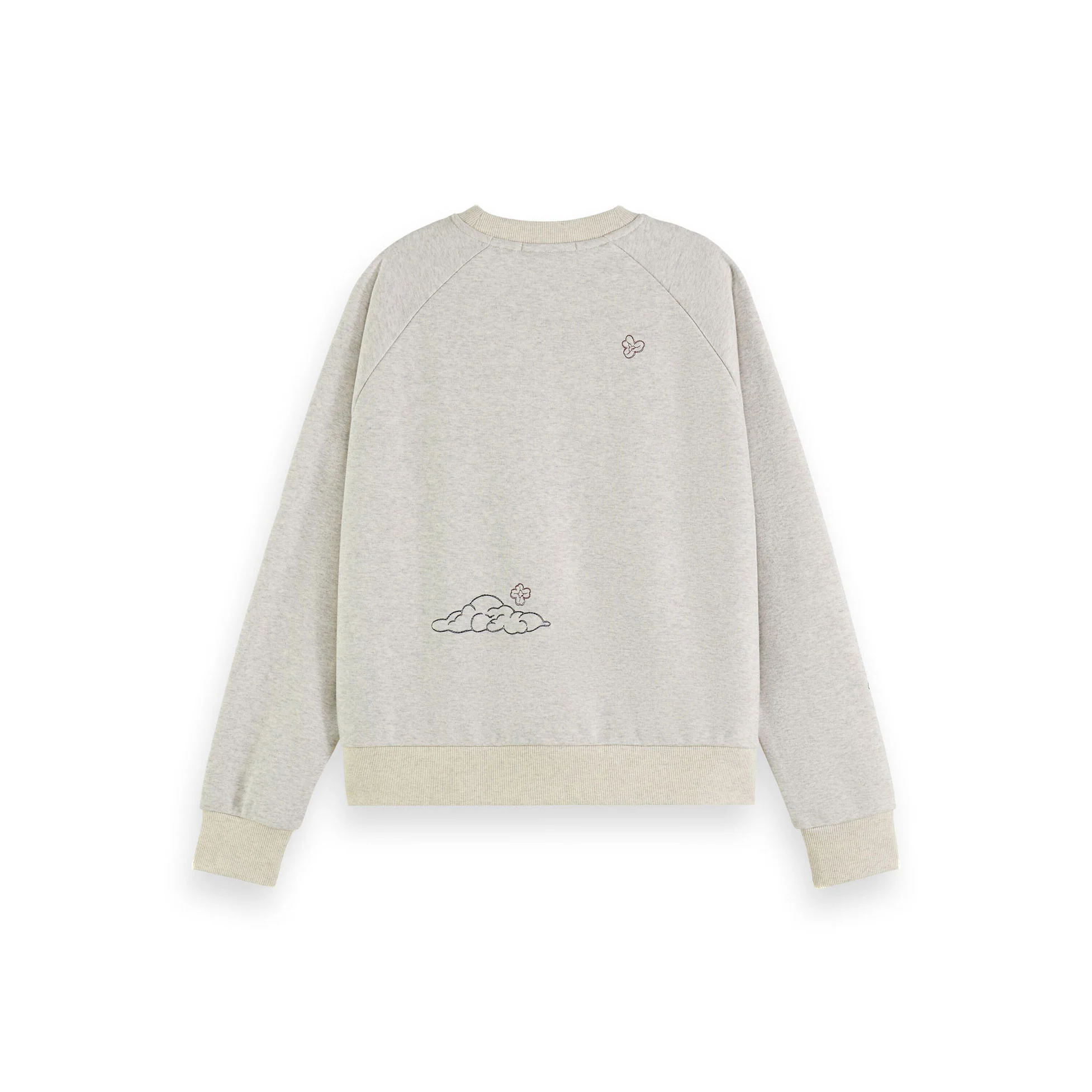 Scotch Shrunk Grey Embroidered Raglan Sweatshirt - Image 3