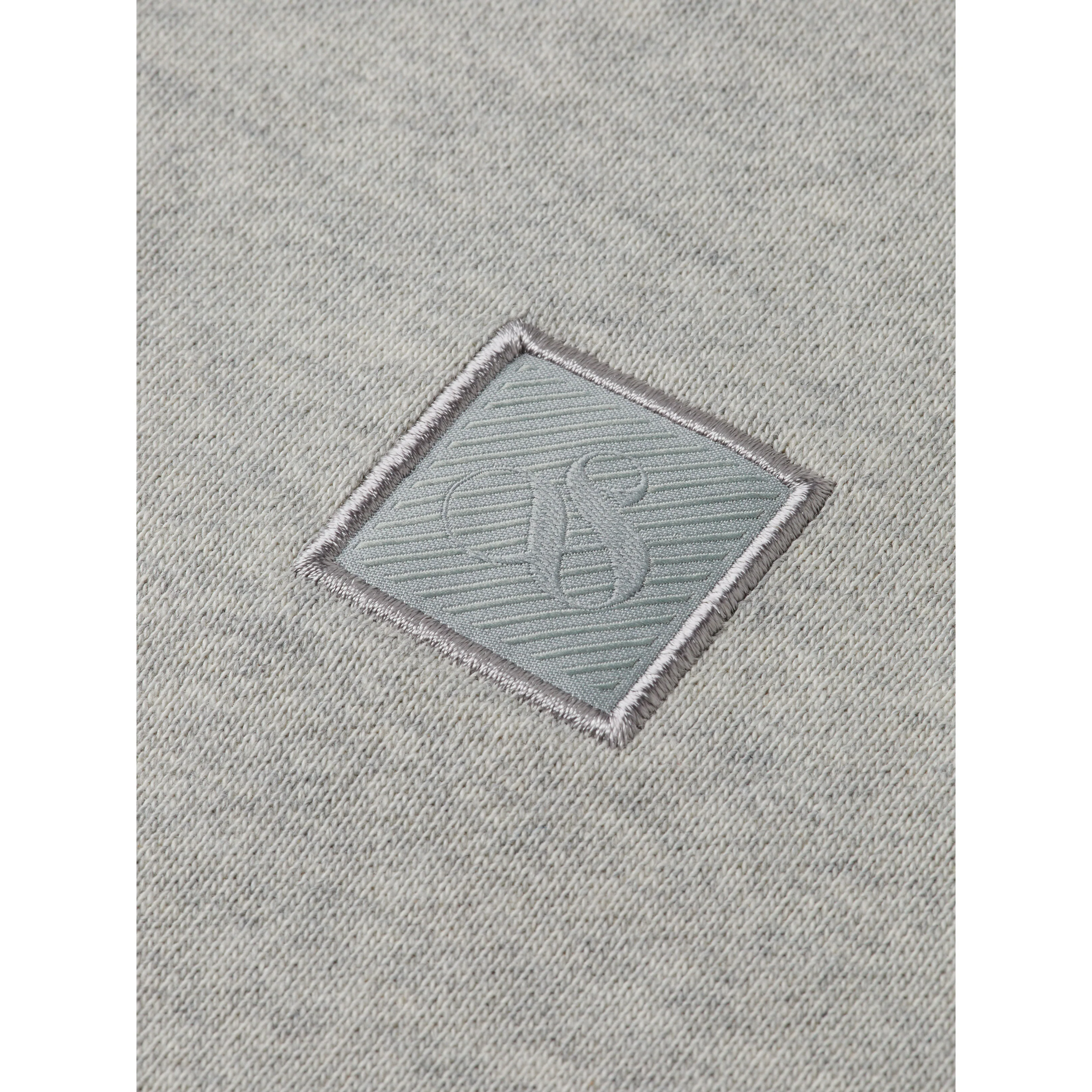 Scotch Shrunk Grey Melange Logo Badge Sweatshirt - Image 3