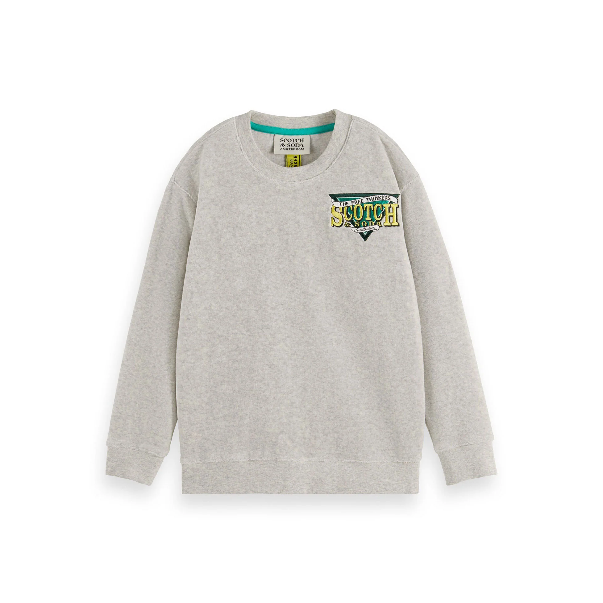 Scotch Shrunk Grey Towelling Sweatshirt