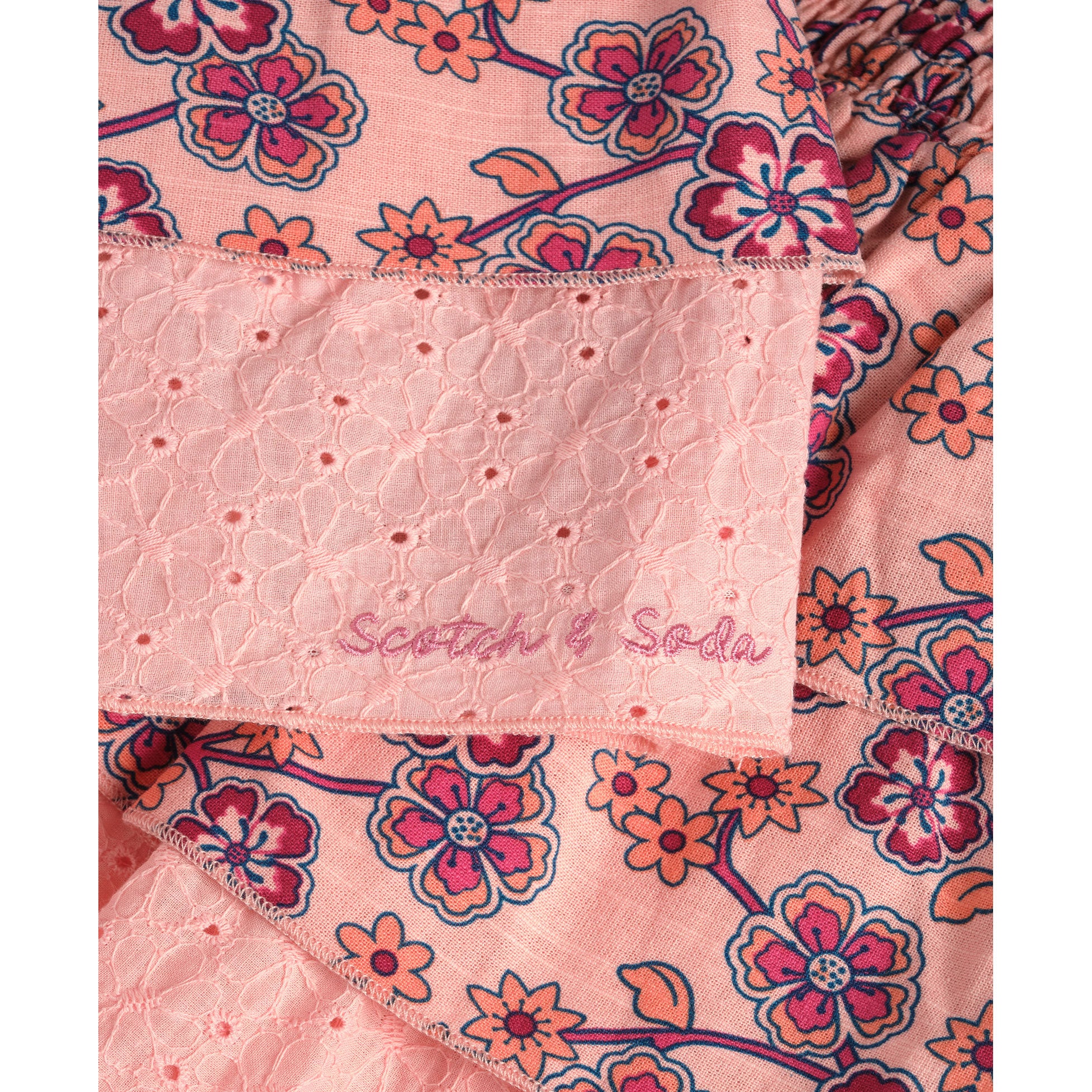 Scotch Shrunk Impatiens Pink Smocked Skirt - Image 3