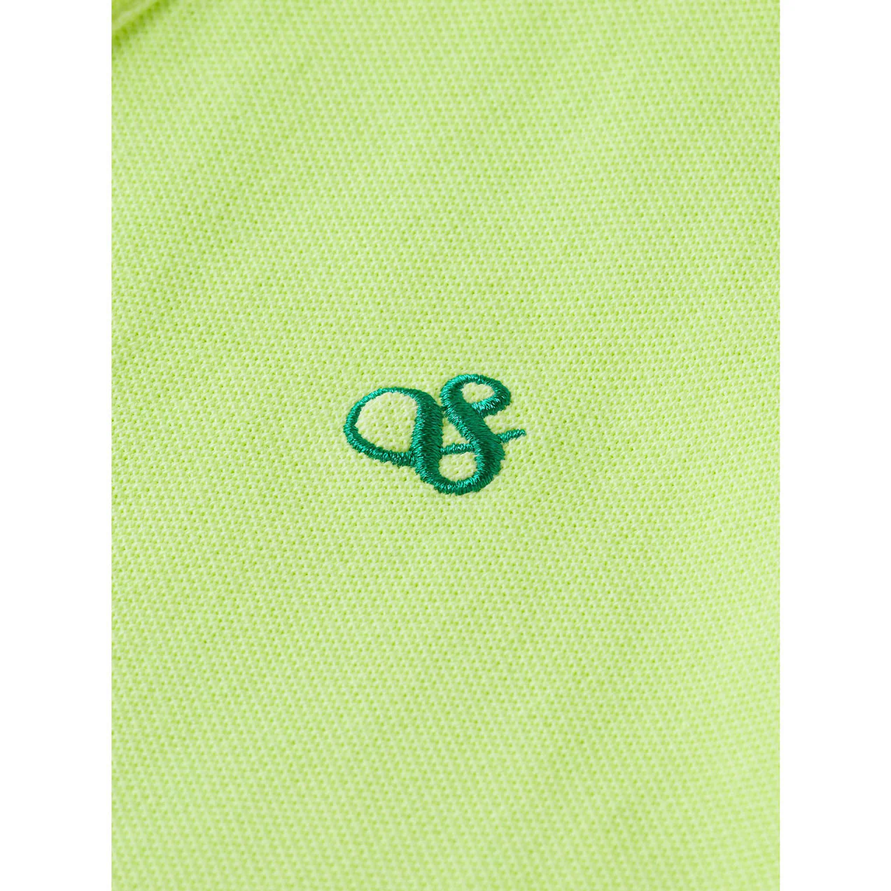 Scotch Shrunk  Light Lime Pique Polo - Image 3