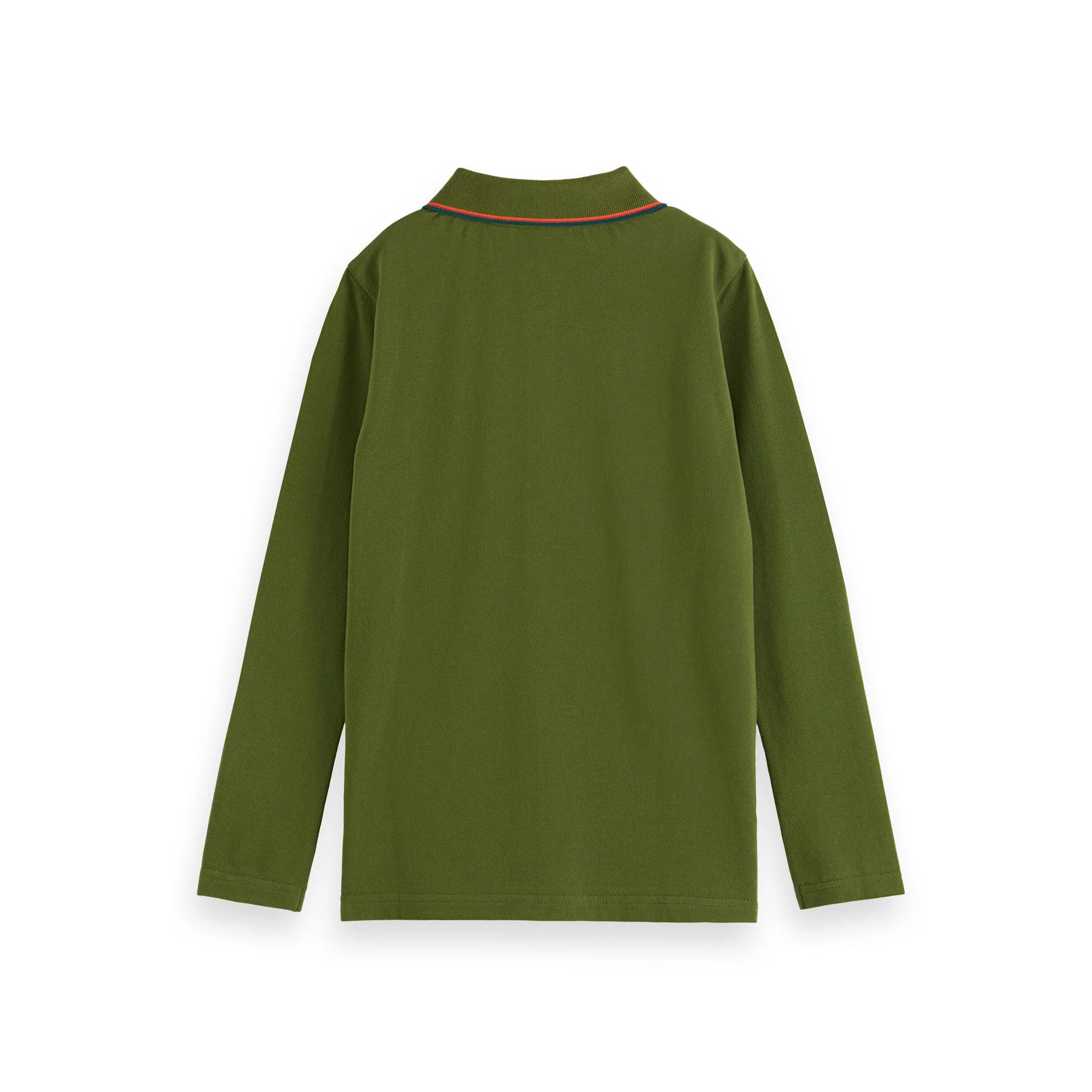 Scotch Shrunk Military Long Sleeve Polo With Tipping - Image 2