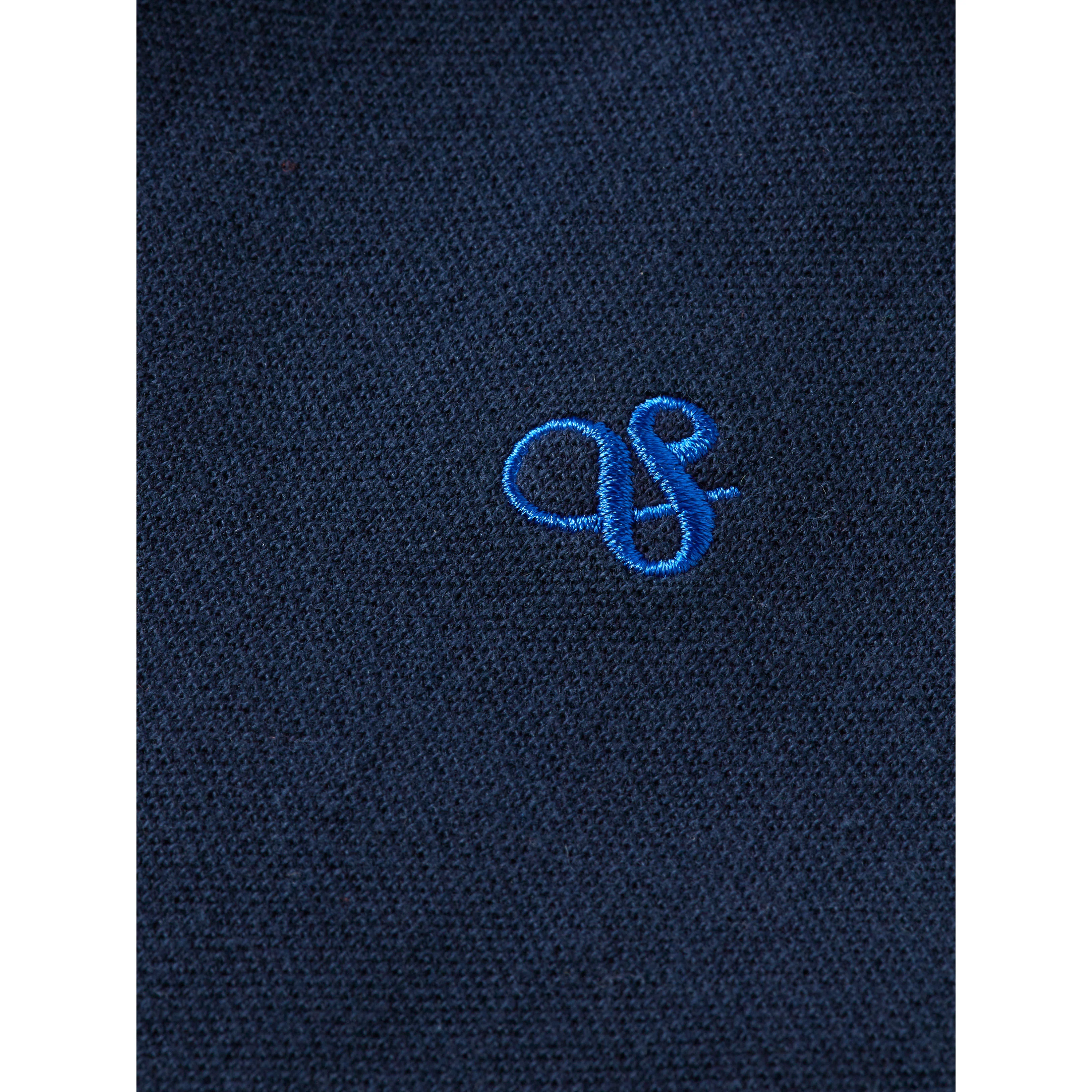 Scotch Shrunk Navy Core Dyed Pique Polo - Image 3