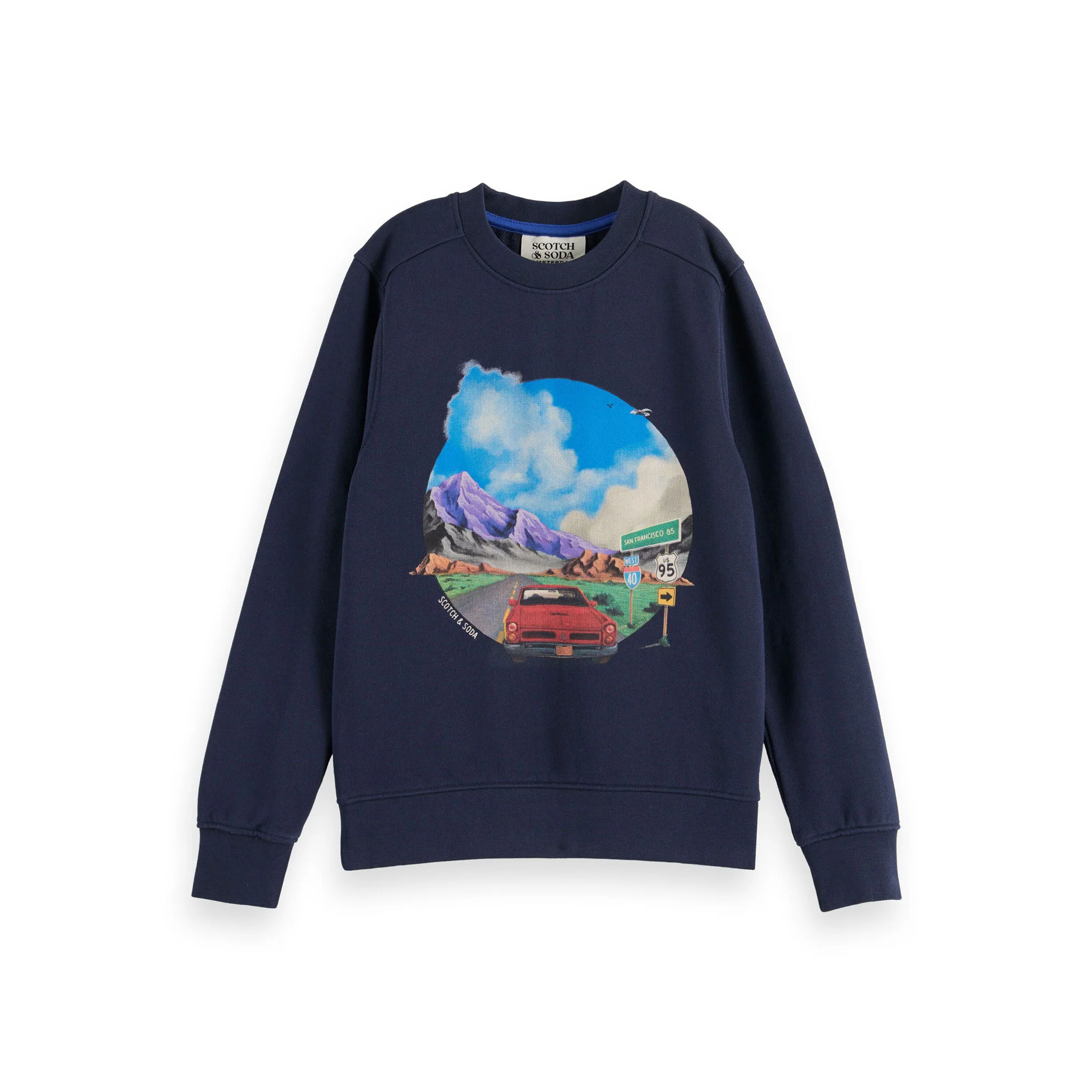 Scotch Shrunk Night Artwork Sweatshirt