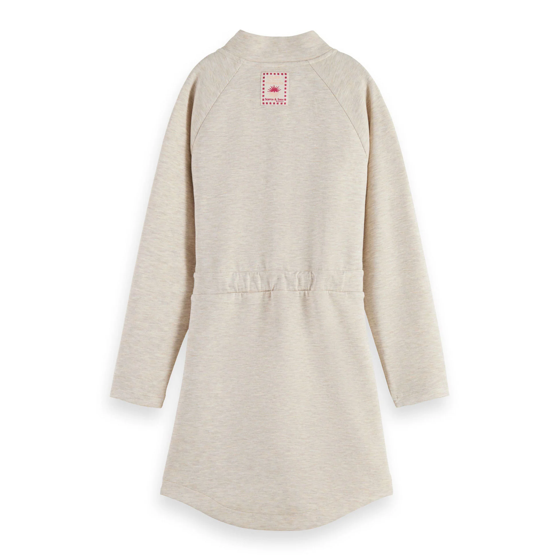 Scotch Shrunk Oatmeal Half Zip Modal Dress - Image 3