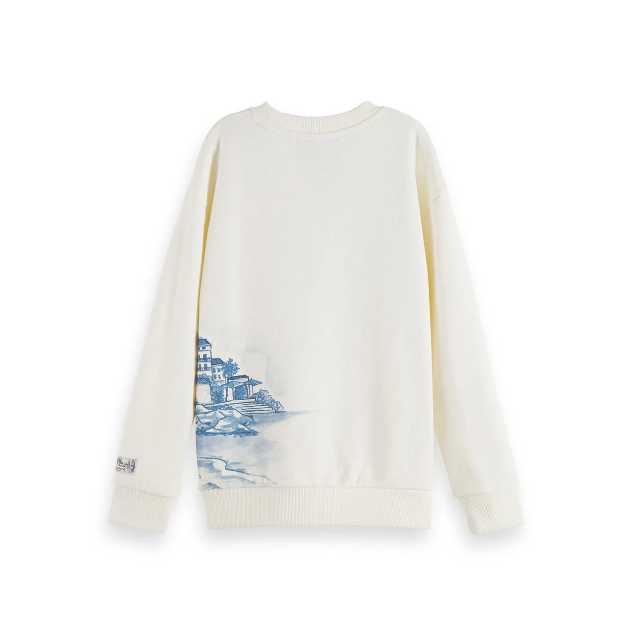 Scotch Shrunk Off White Artwork Relaxed Sweatshirt - Image 2