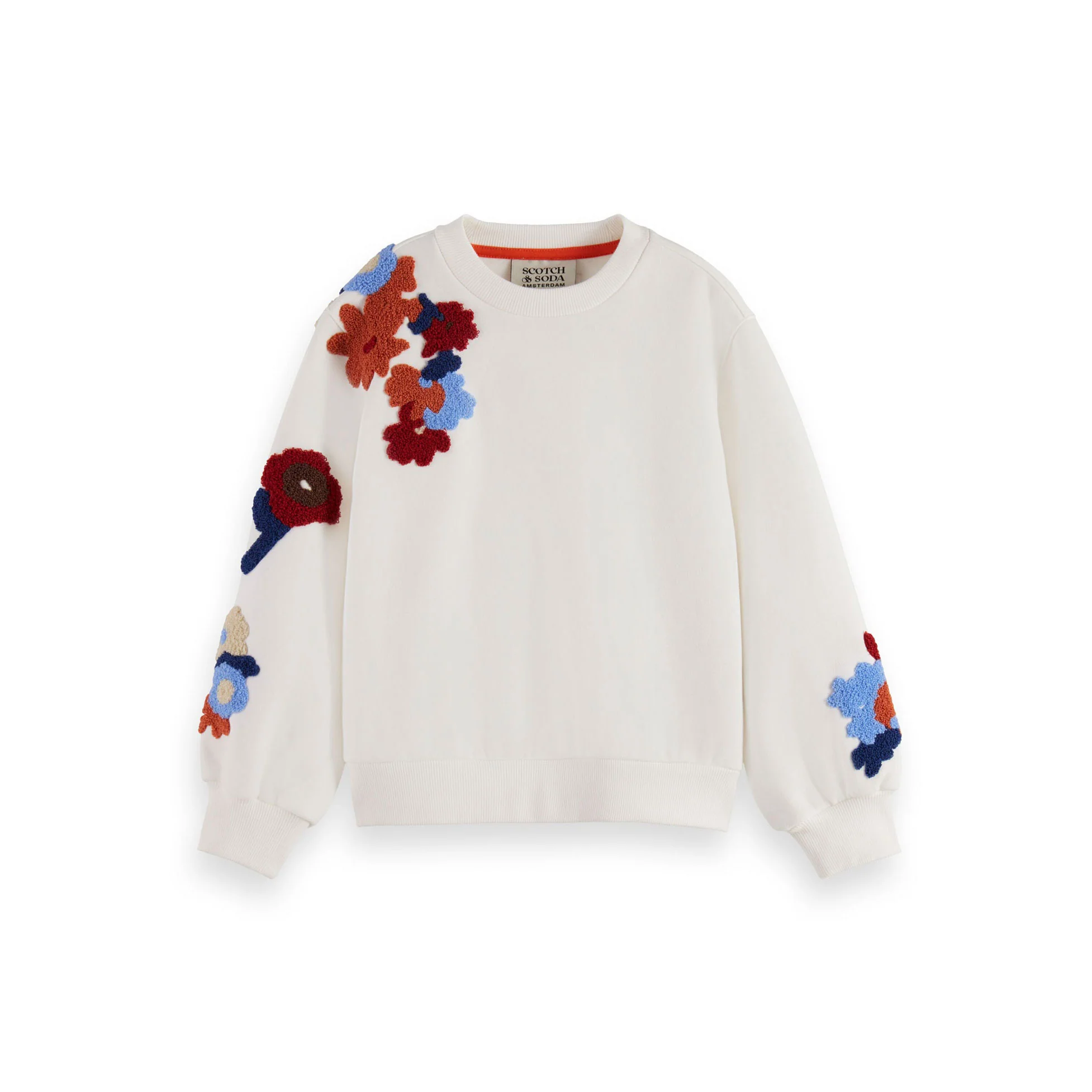 Scotch Shrunk Off White Embroidered Crewneck