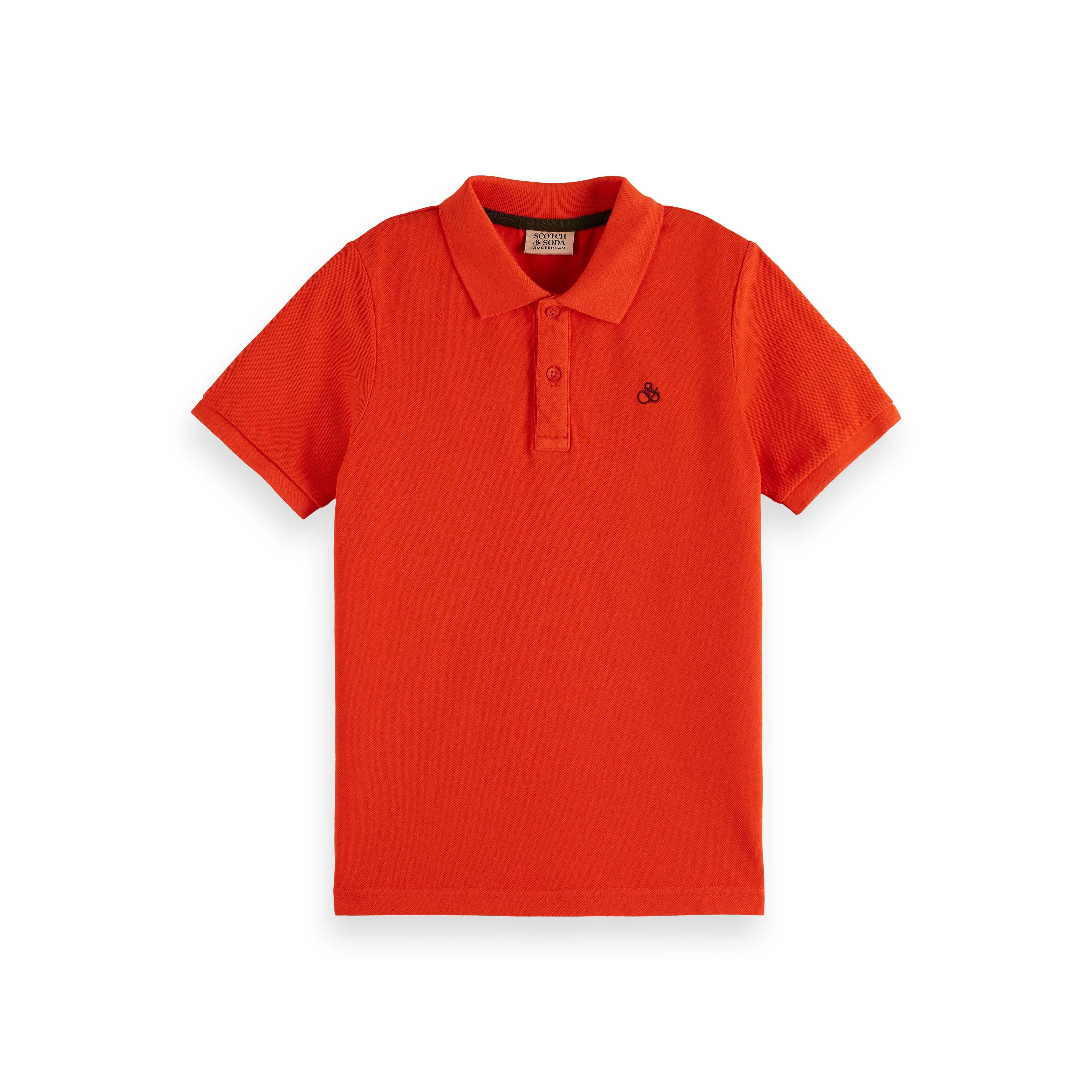 Scotch Shrunk Paprika Pique Polo