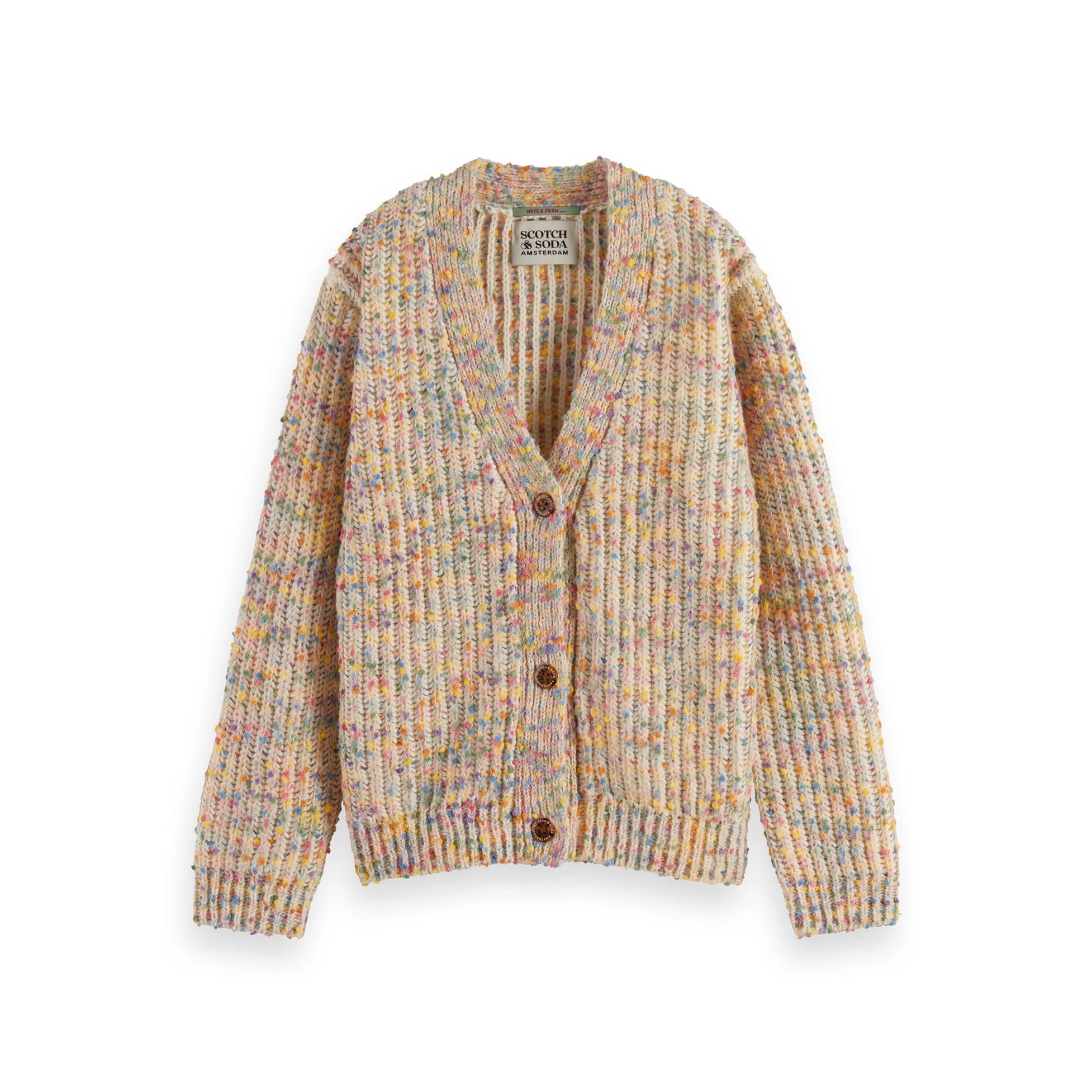 Scotch Shrunk Rainbow Yarn Cardigan
