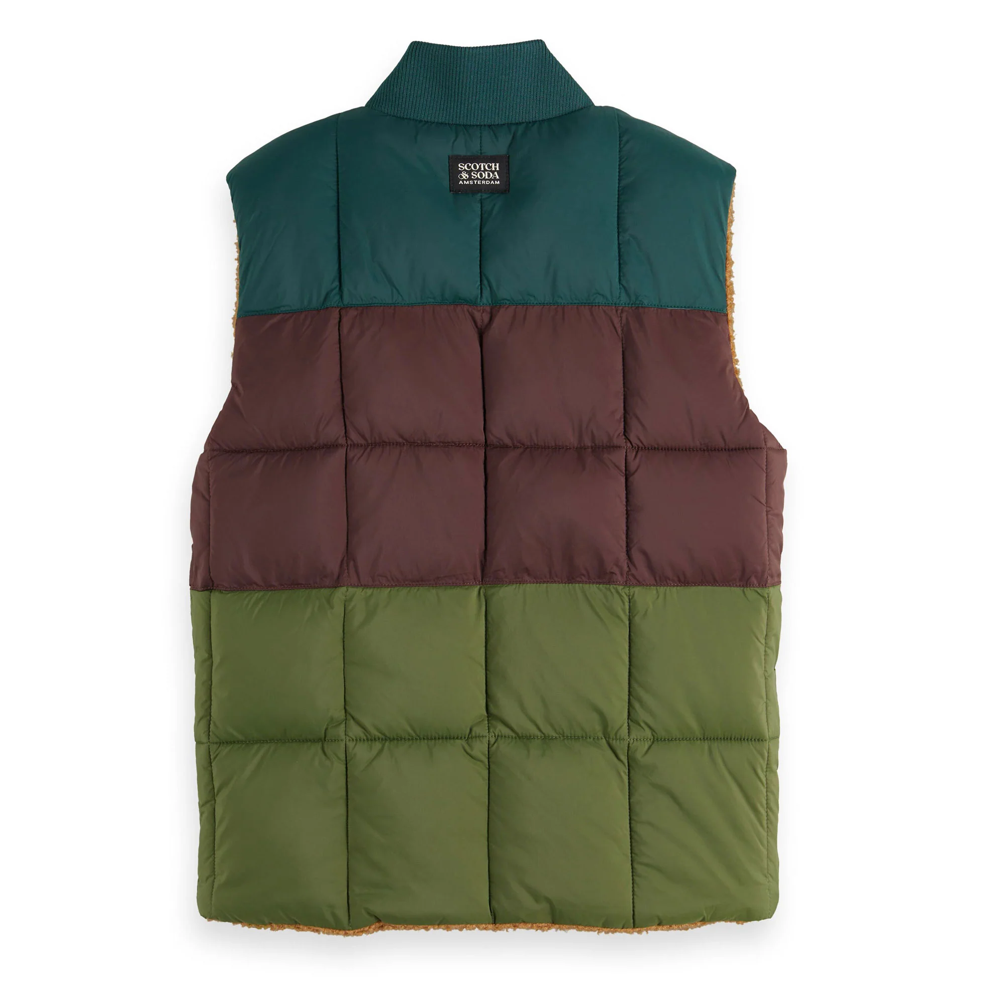 Scotch Shrunk Sand Reversible Padded Body Warmer - Image 3