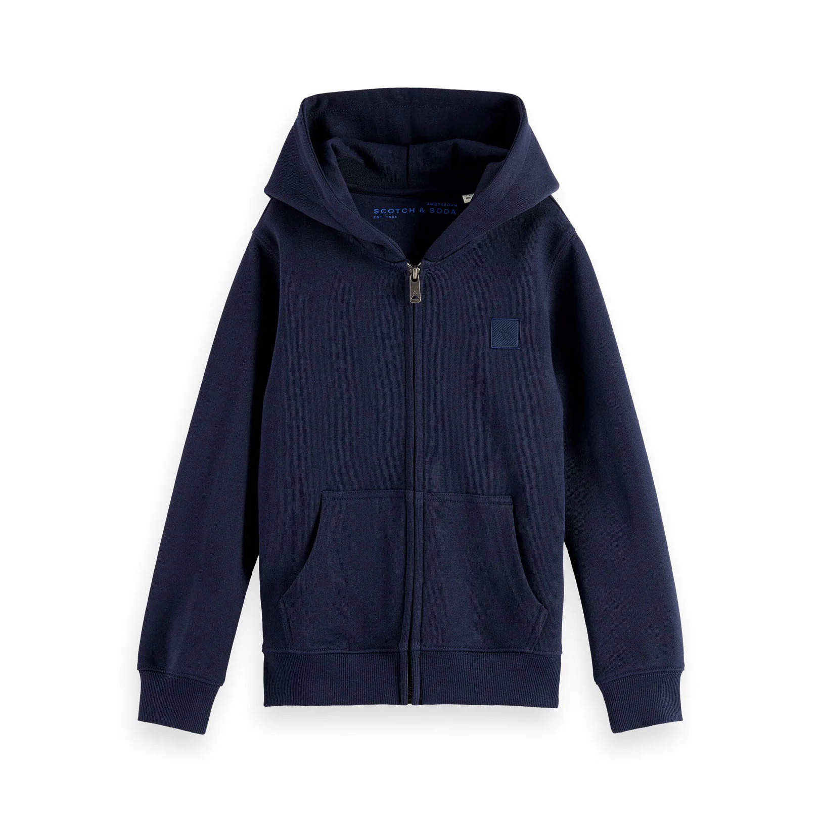 Scotch Shrunk Sky Captain Logo Badge Zip Up Hoodie