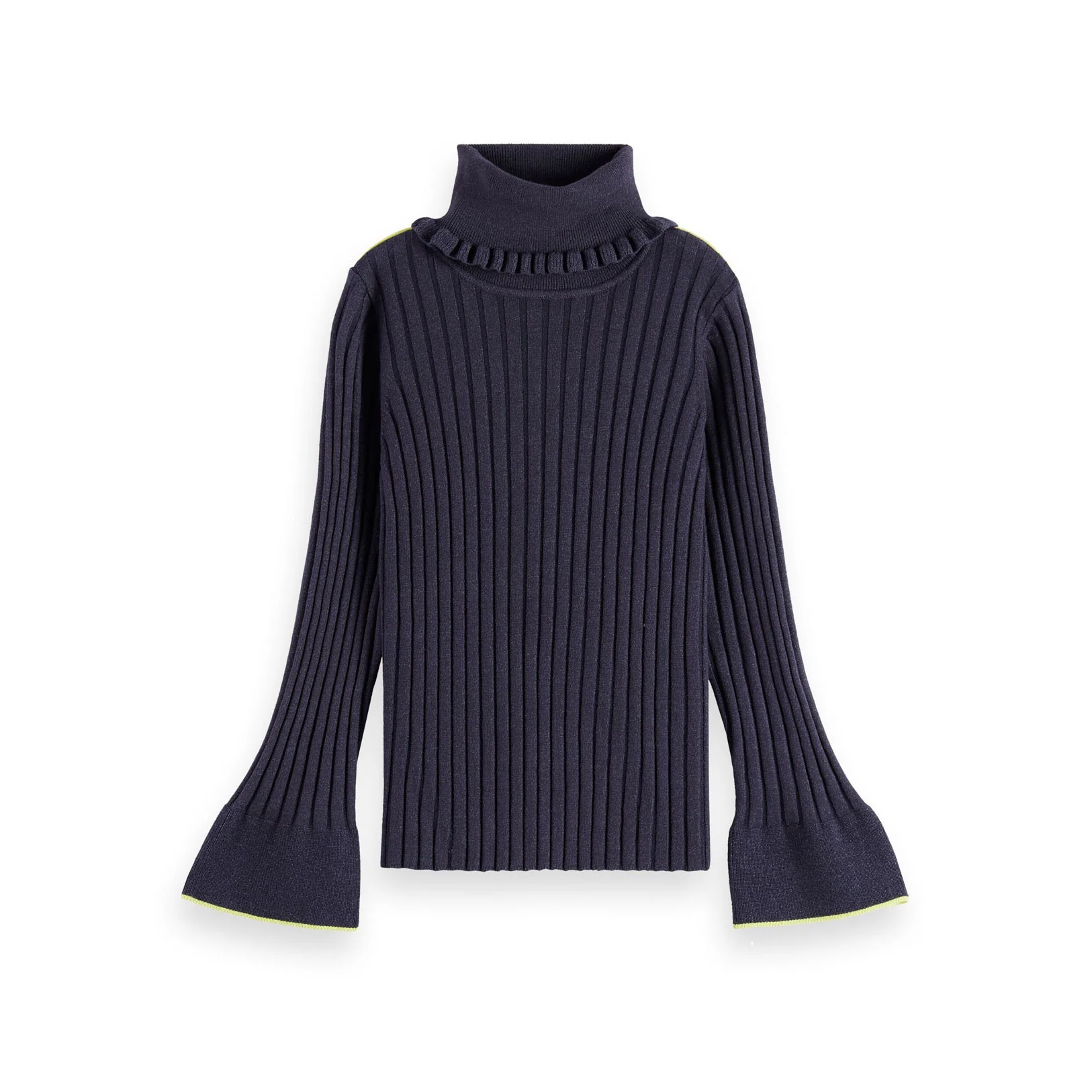 Scotch Shrunk Sky Captain Melange Slim-Fit Turtleneck