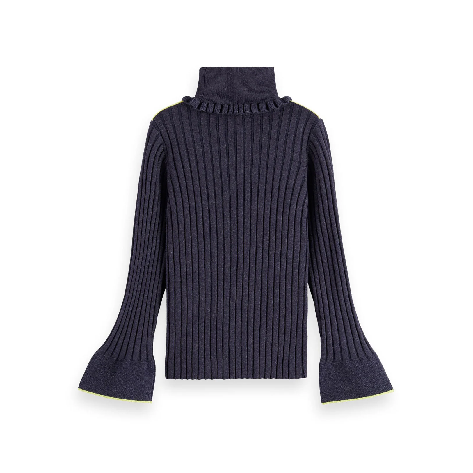 Scotch Shrunk Sky Captain Melange Slim-Fit Turtleneck - Image 2