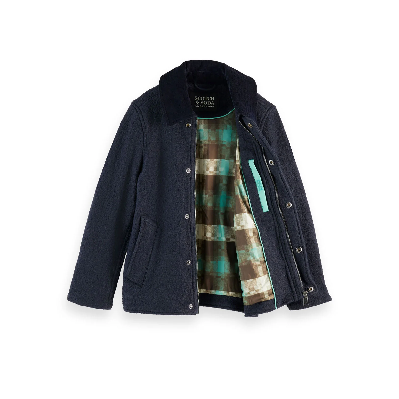 Scotch Shrunk Sky Captain Wool-Blend Overcoat - Image 3