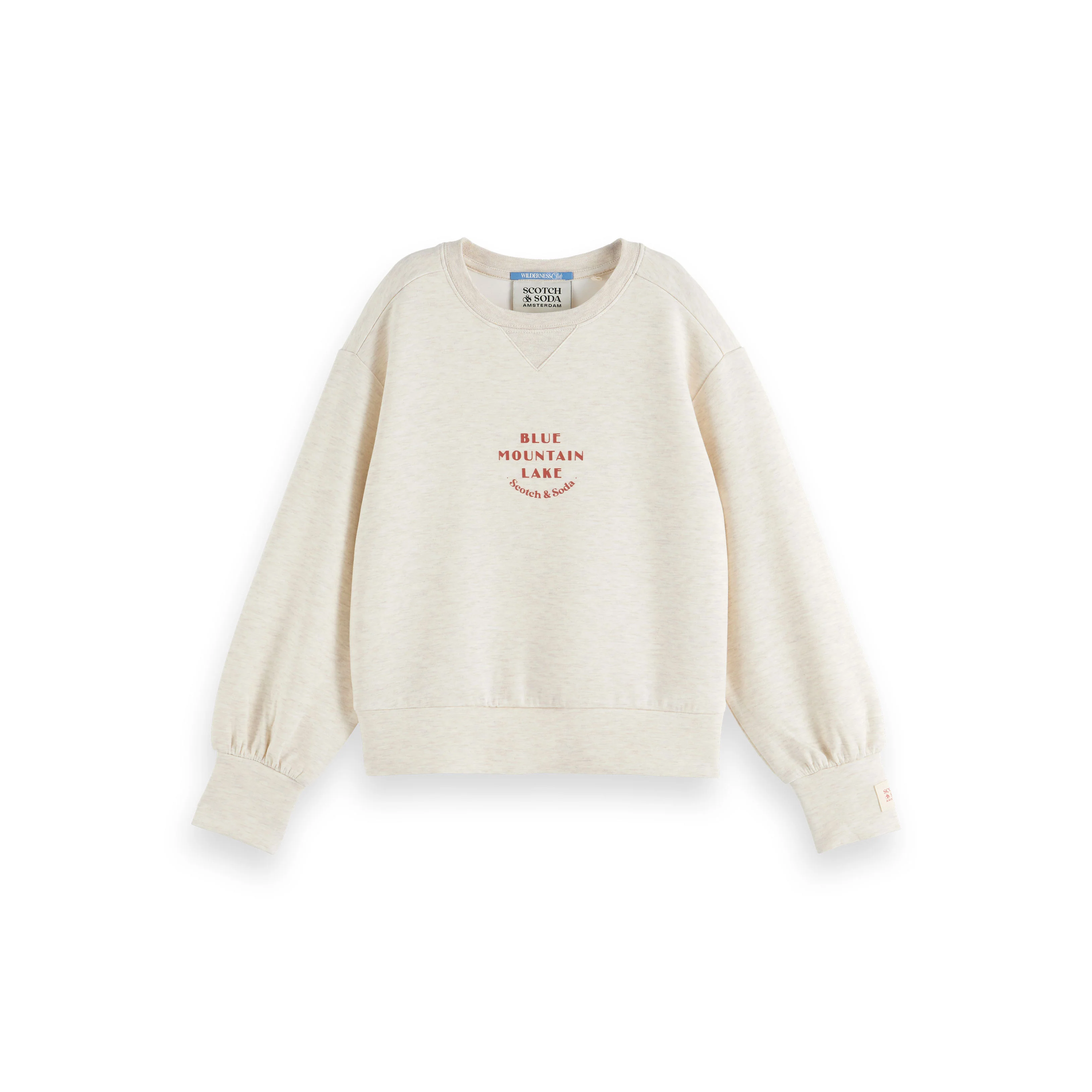 Scotch Shrunk Soft Ice Melange Artwork Crewneck