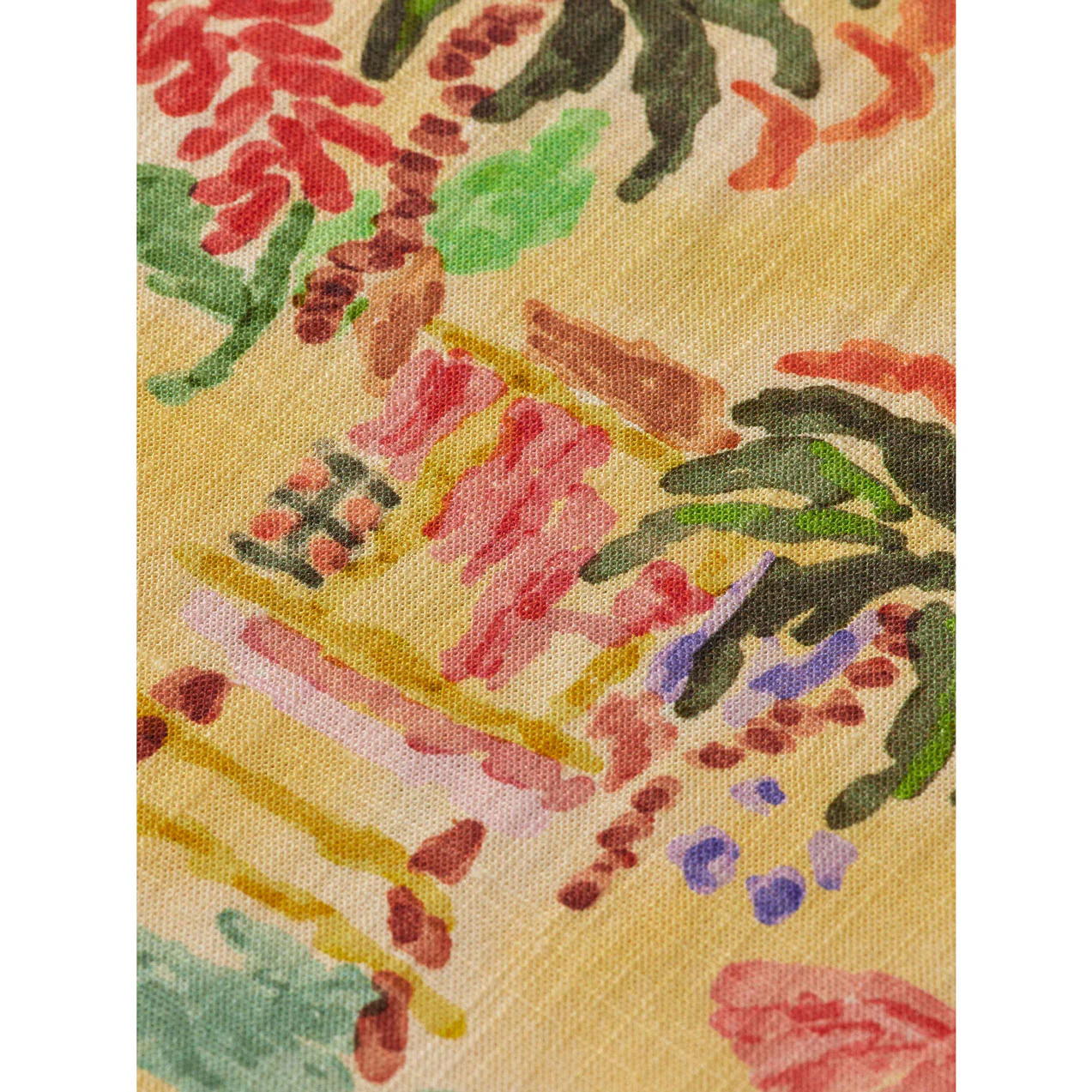 Scotch Shrunk  Sunshine Palms Allover Linen Blend Dress - Image 3