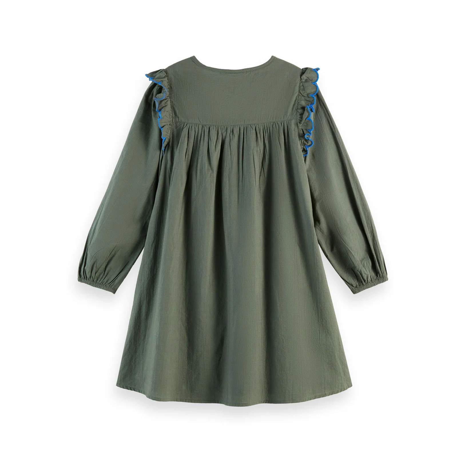 Scotch Shrunk Thyme Seersucker Embroidered Dress - Image 2