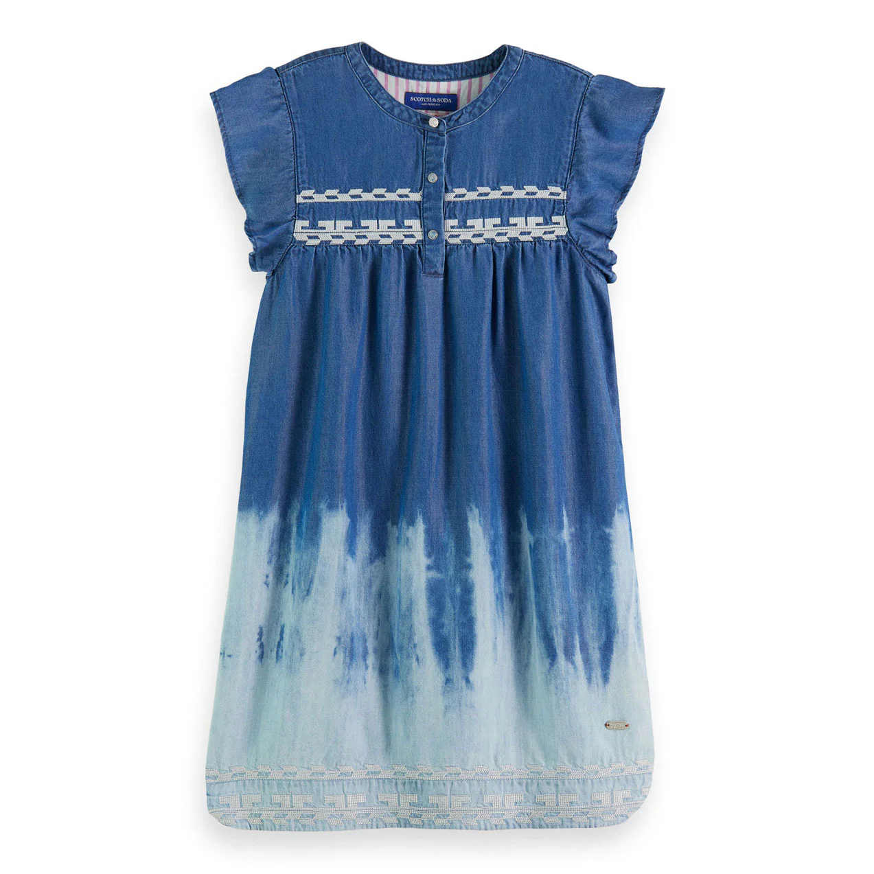 Scotch Shrunk Washed Indigo Short Sleeve Dress