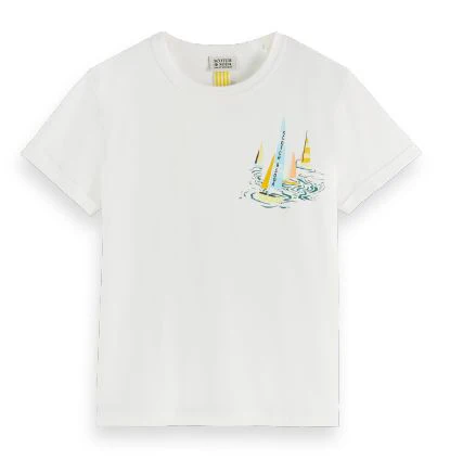 Scotch Shrunk  White Artwork T-Shirt