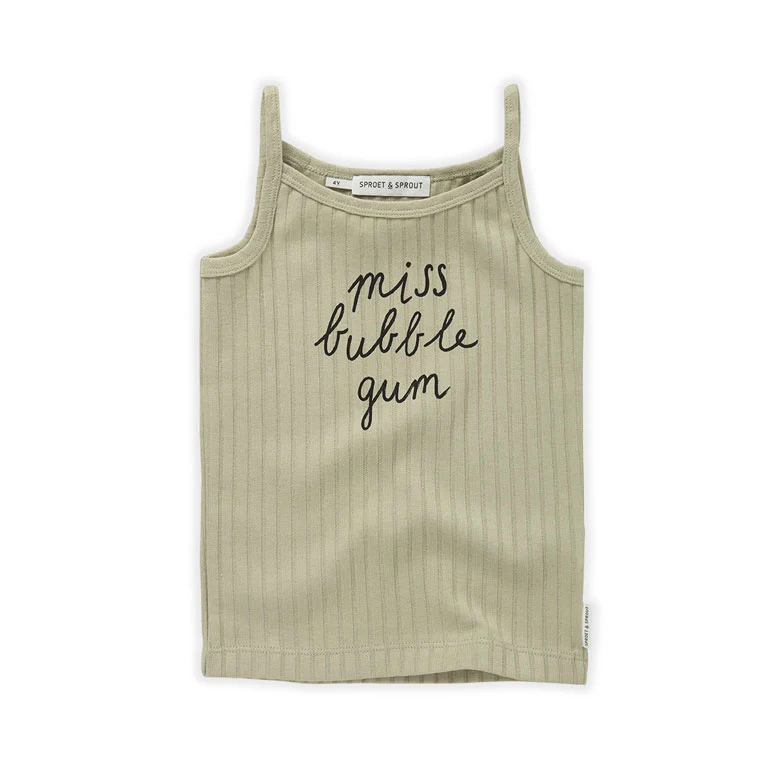 Sproet and Sprout Aloe Vera Strap Top Miss- Bubble Gum