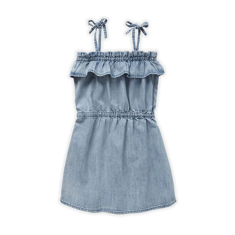 Sproet and Sprout Blue Denim Rufle Dress