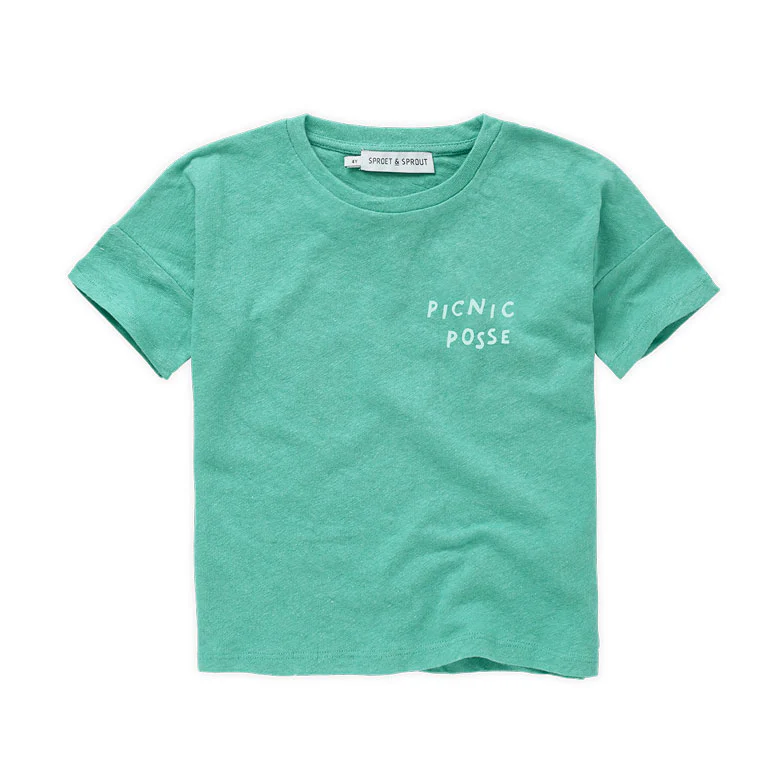 Sproet and Sprout Botanical Green Linen Tee