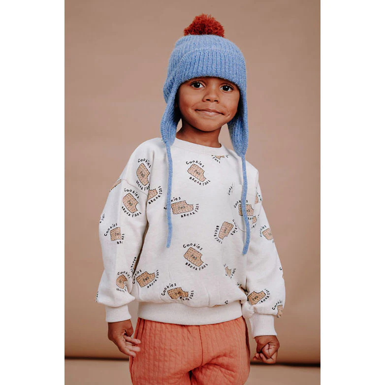 Sproet and Sprout Ivory Cookies Allover Pocket Sweatshirt - Image 2