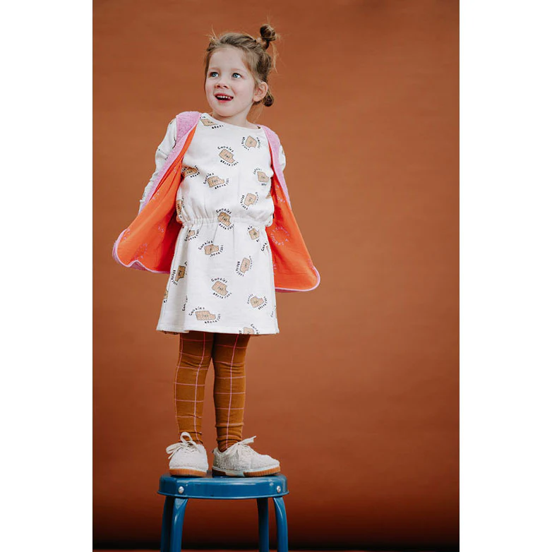 Sproet and Sprout Ivory Melee Cookies Print Skater Dress - Image 2