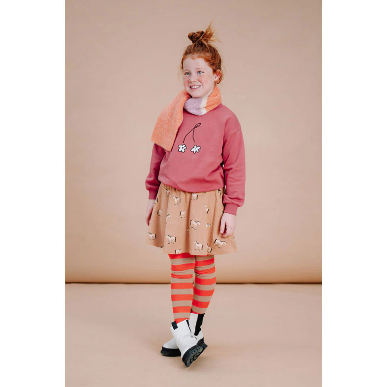 Sproet and Sprout Mauve Cherry Flower Sweatshirt - Image 2