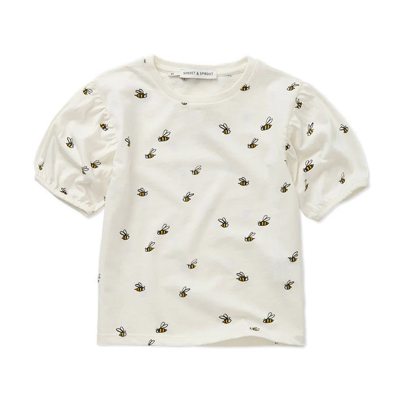 Sproet and Sprout Off White Beez Print Tee