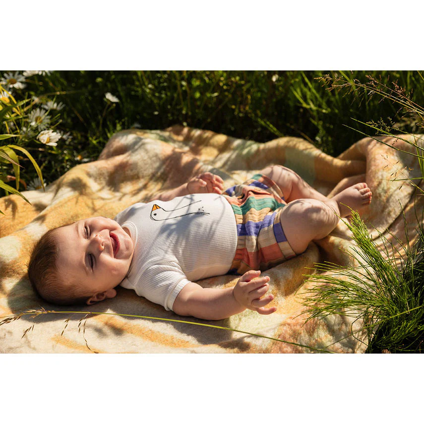 Sproet and Sprout Off White Goose Rib Romper - Image 3