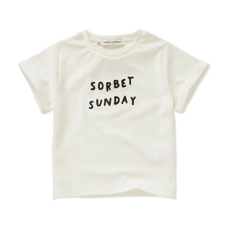 Sproet and Sprout Off White Sunday Sorbet Terry Tee