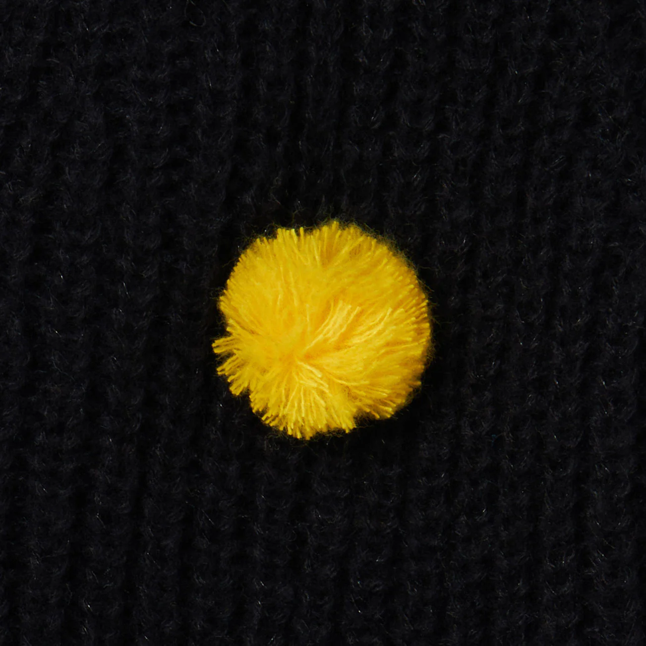 Stella McCartney Black 3D Multicolor Pom Pom Cardigan - Image 2